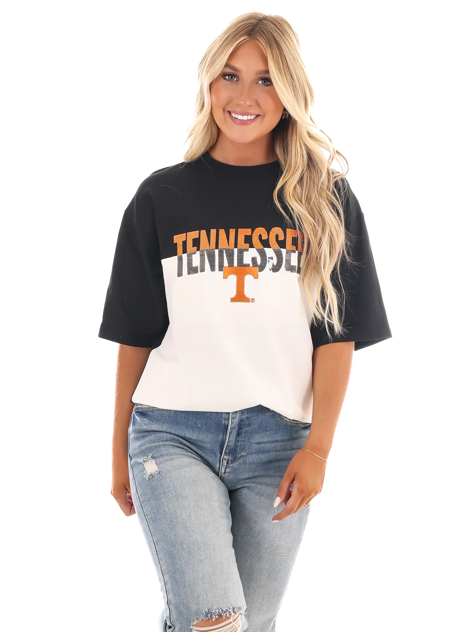 Tennessee Volunteers Colorblock Oversized Tee - Image 5