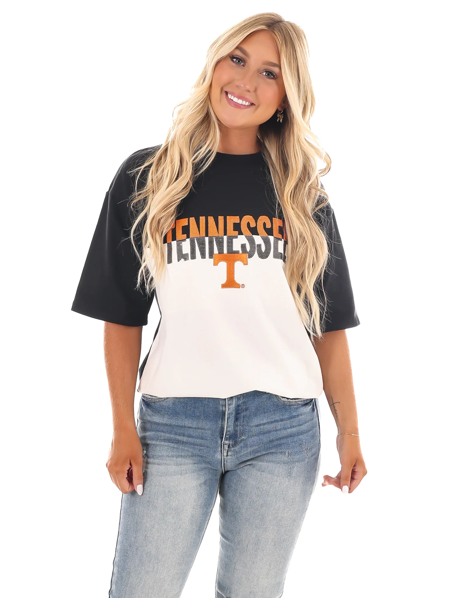 Tennessee Volunteers Colorblock Oversized Tee - Image 7