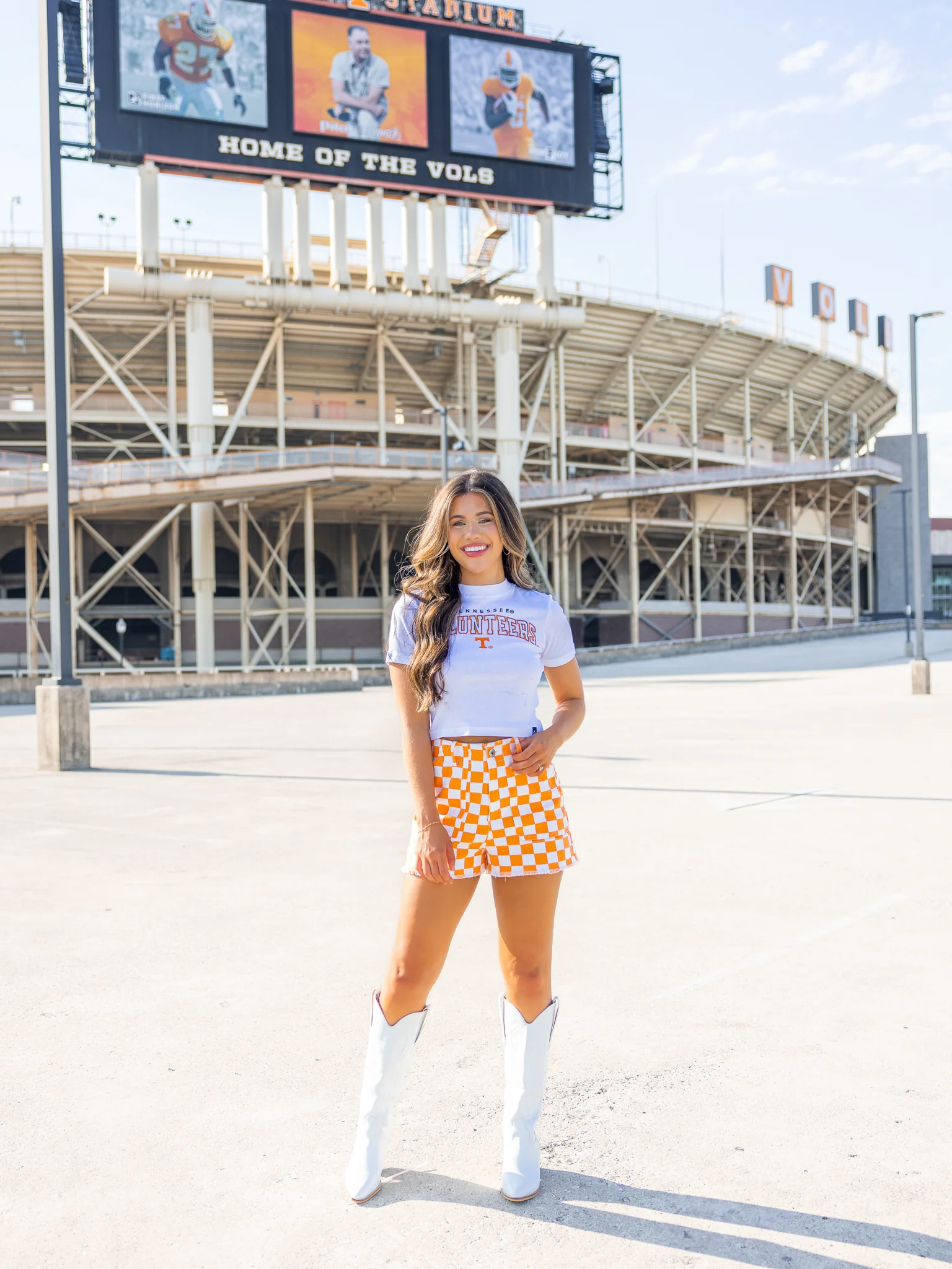 Tennessee Volunteers Embroidered Crop Tee - Image 2