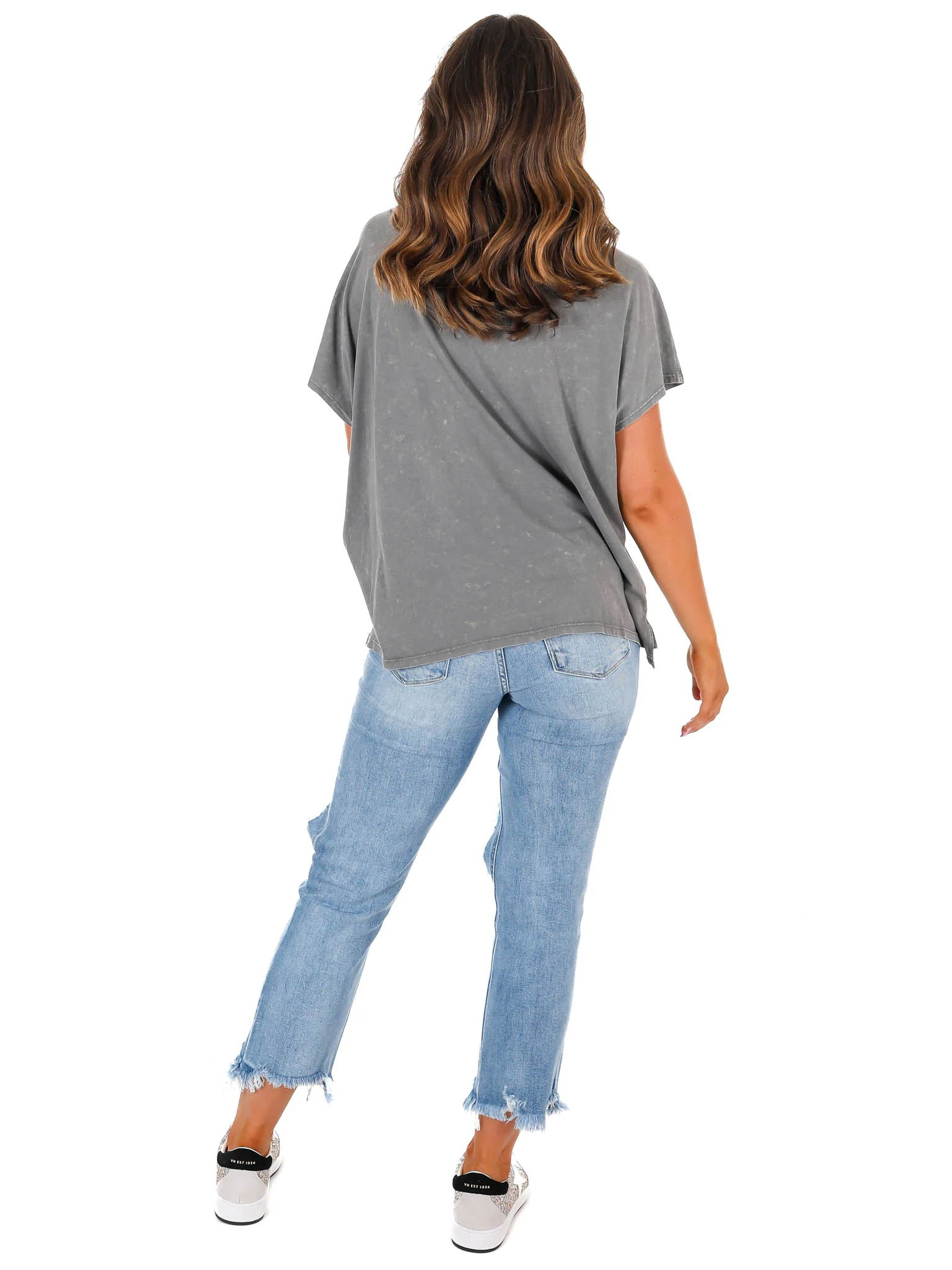 Tennessee Volunteers Faded Wash V-Neck Top - Image 8