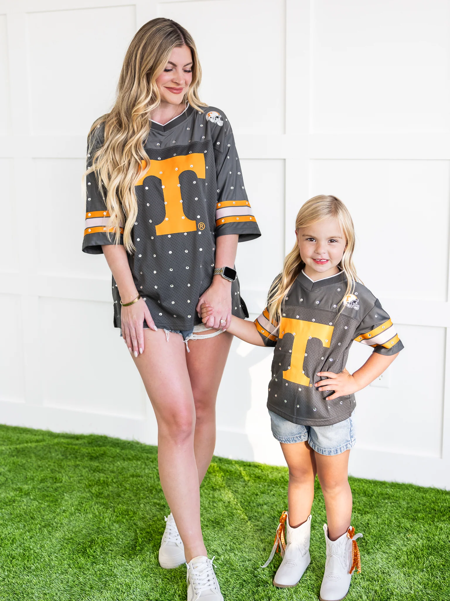 Tennessee Volunteers Kick-Off Time Rhinestone Top - Image 14