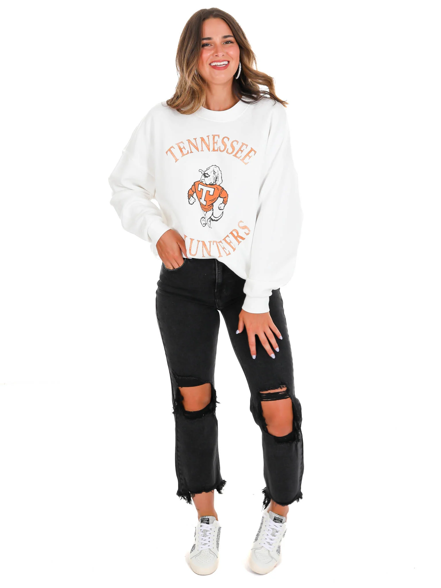 Tennessee Volunteers Play on Premium Crewneck Pullover - Image 13