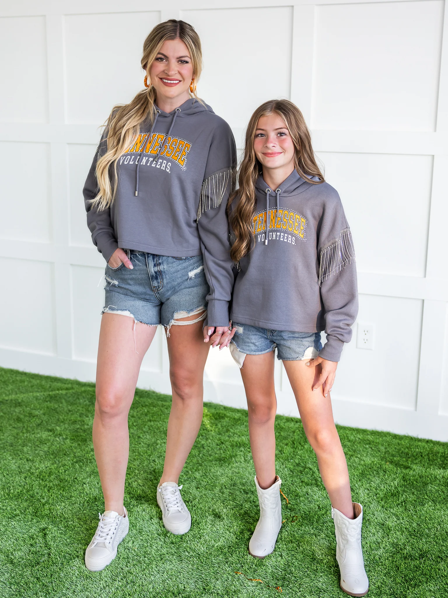 Tennessee Volunteers Rhinestone Fringe Hoodie - Image 21