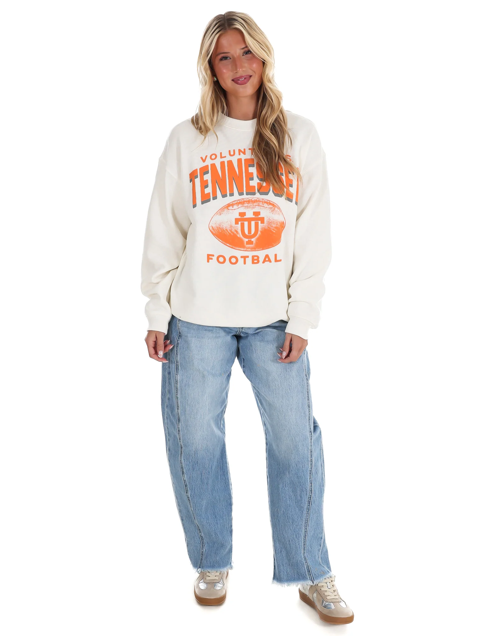 Tennessee Volunteers Vintage Arch Cloud Oversized Crew Sweatshirt - Image 2