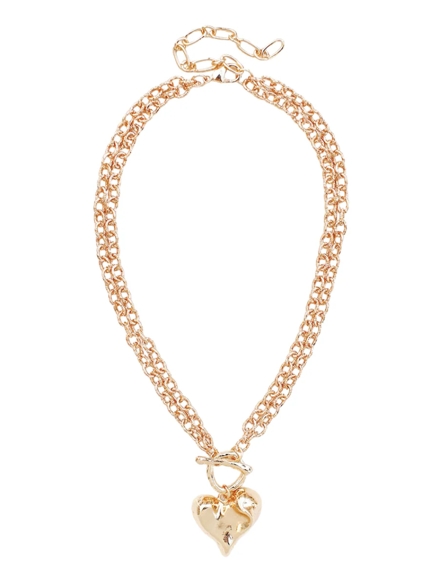 Textured Heart Necklace