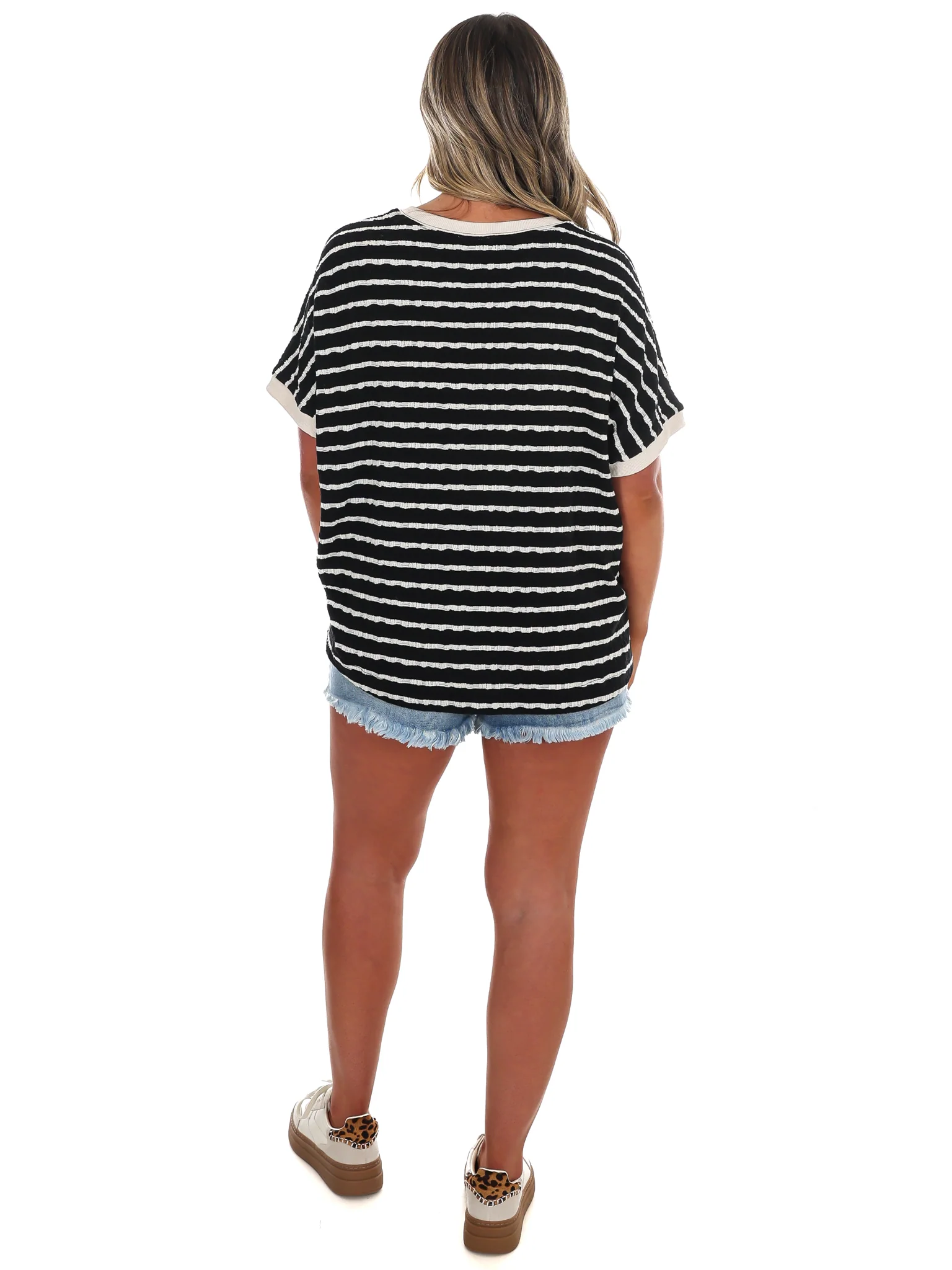 Textured Threads Stripe Top - Image 7