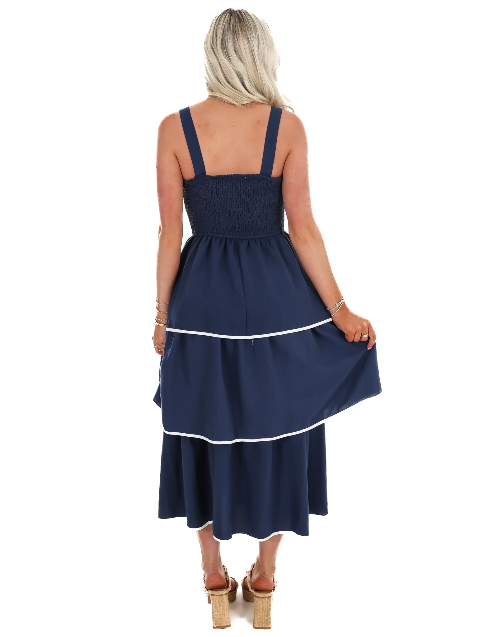 Thank Heavens Ruffled Midi Dress - Image 7