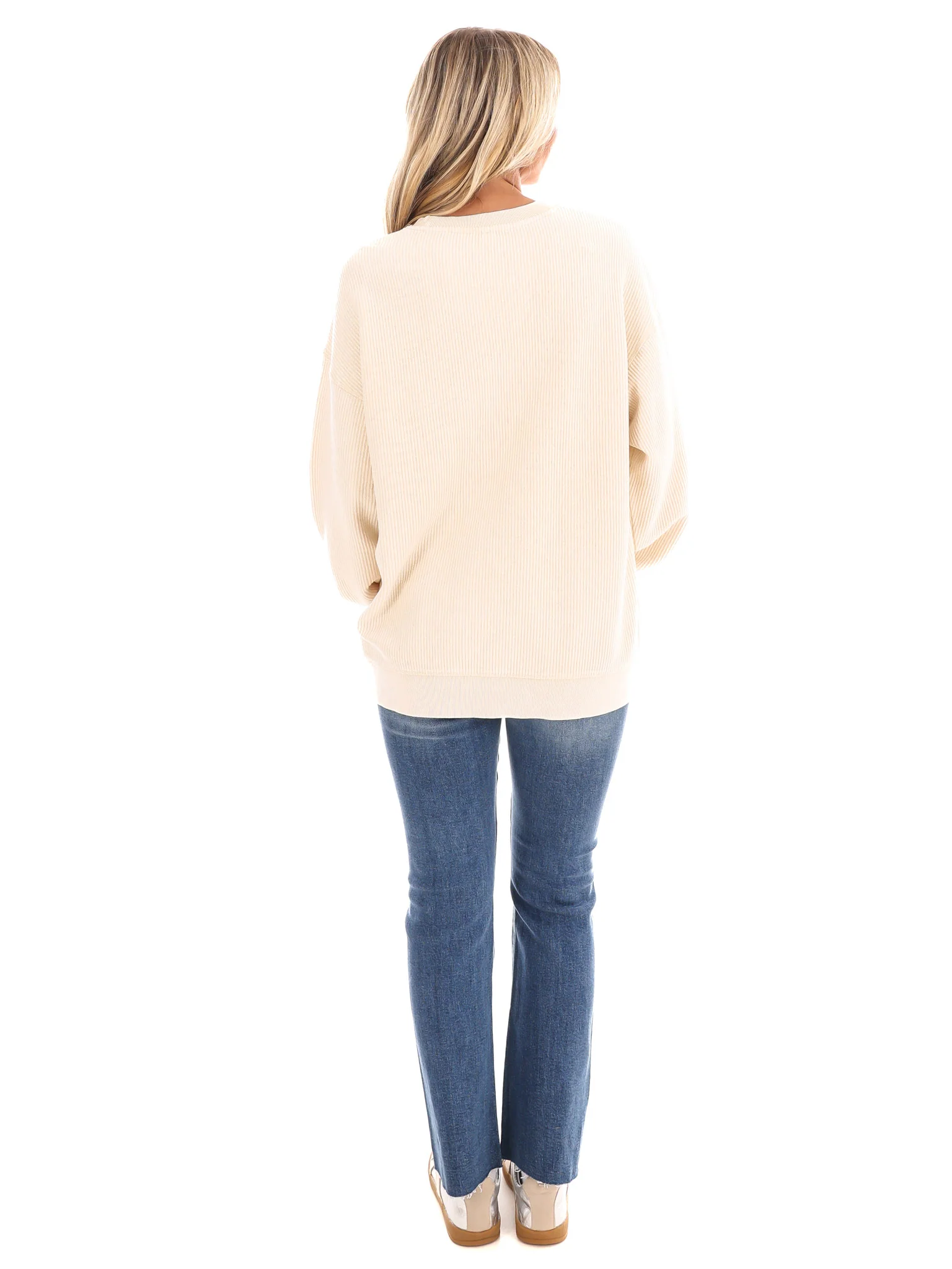Thankful Corded Crew Sweatshirt - Image 9