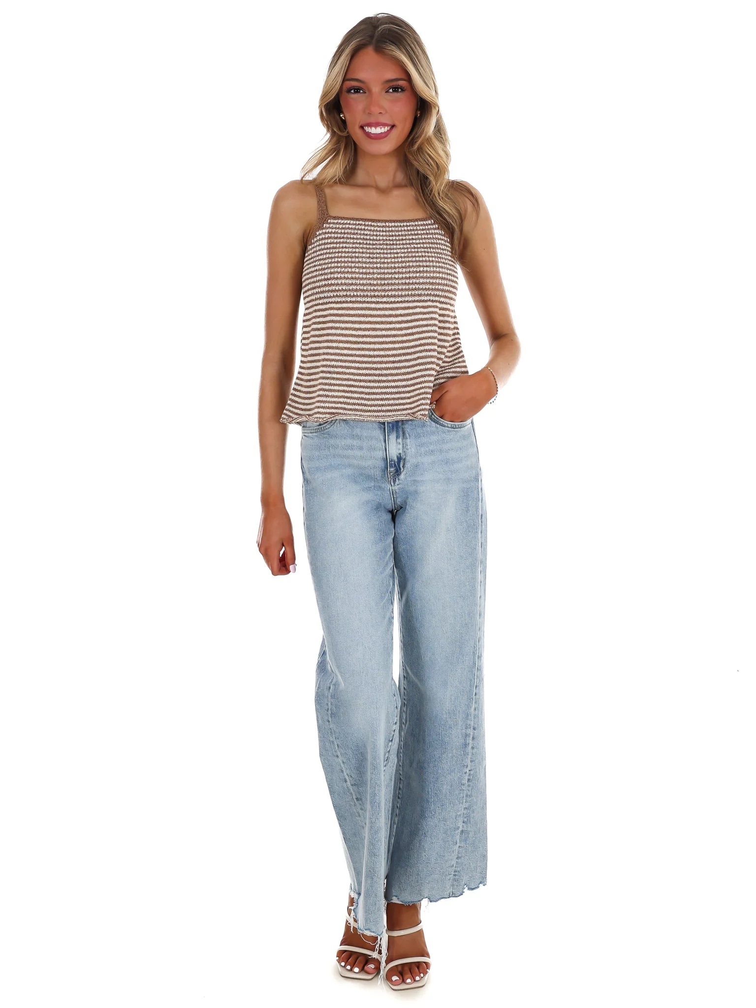 That's So True Sweater Peplum Tank Top - Image 6
