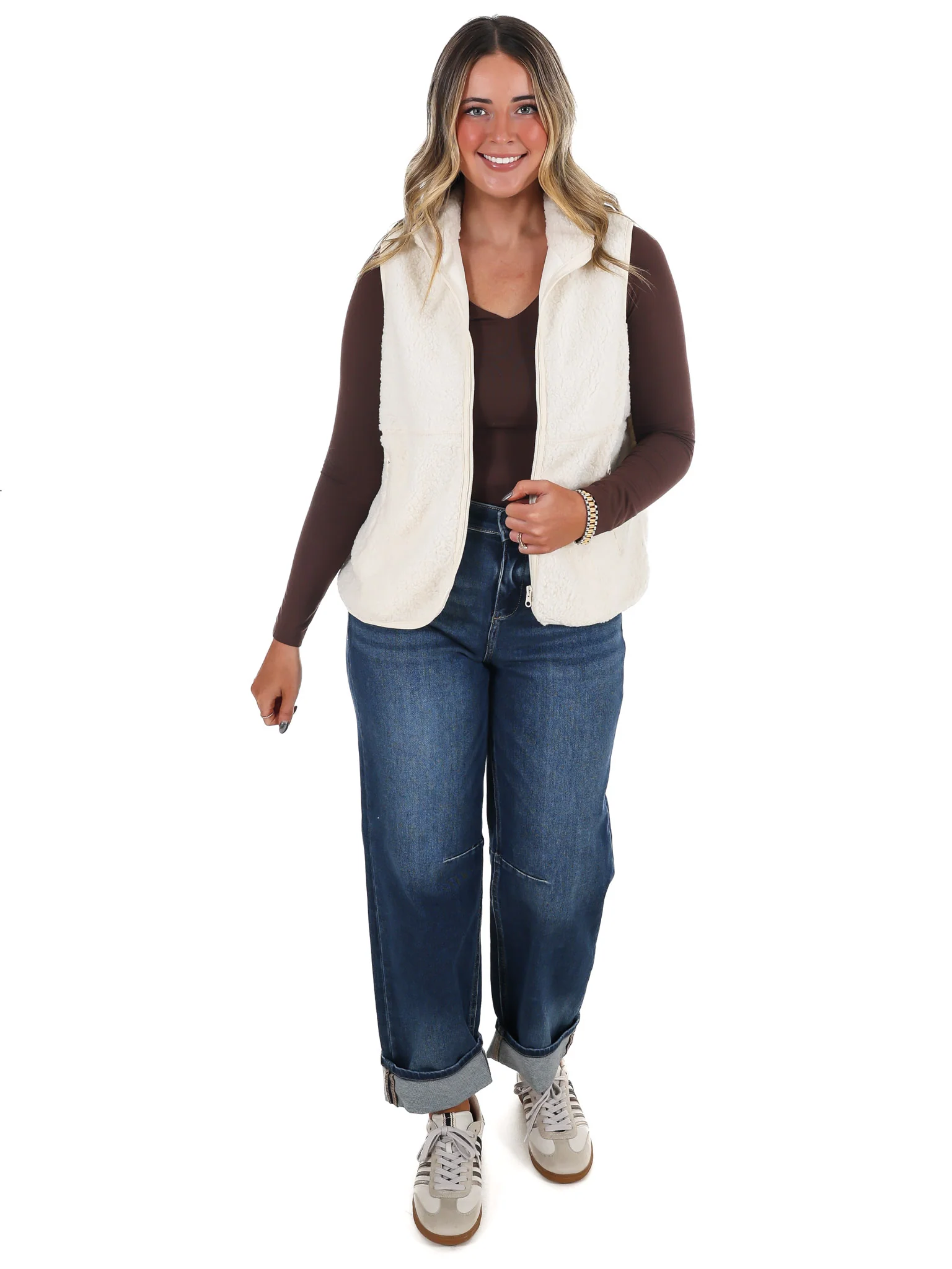 The Aspen Mock Neck Fleece Vest - Image 4