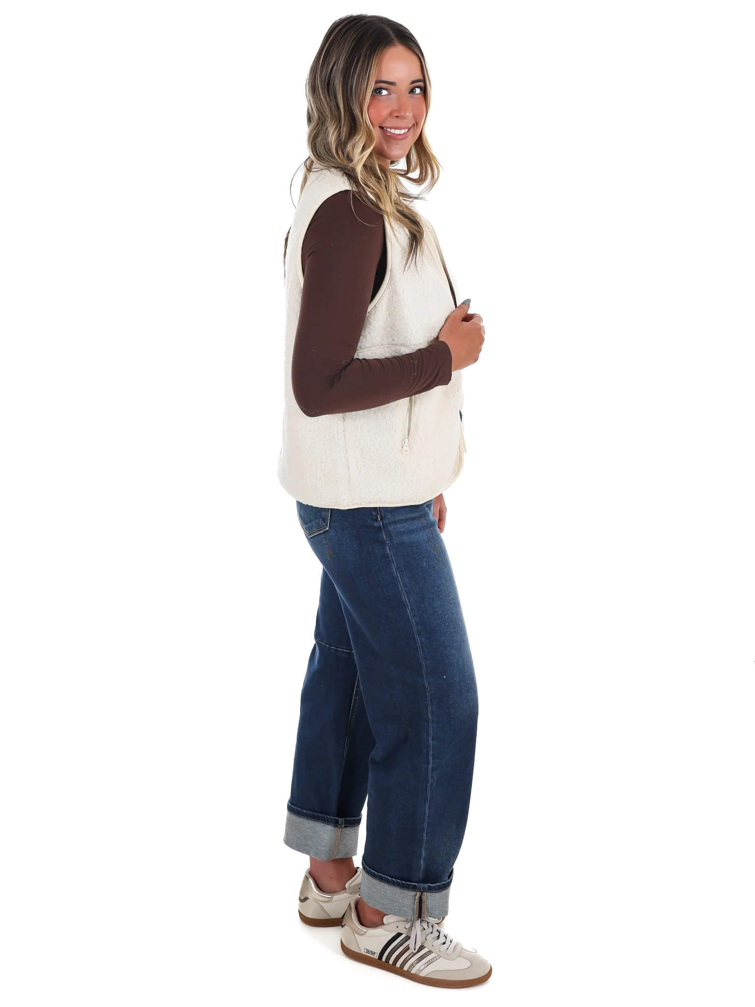 The Aspen Mock Neck Fleece Vest - Image 8