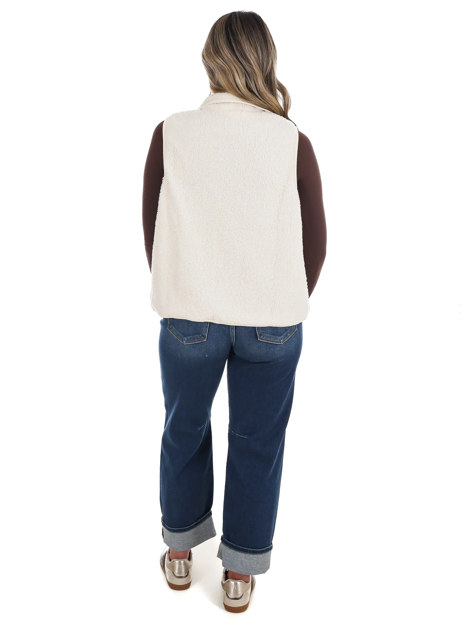 The Aspen Mock Neck Fleece Vest - Image 9