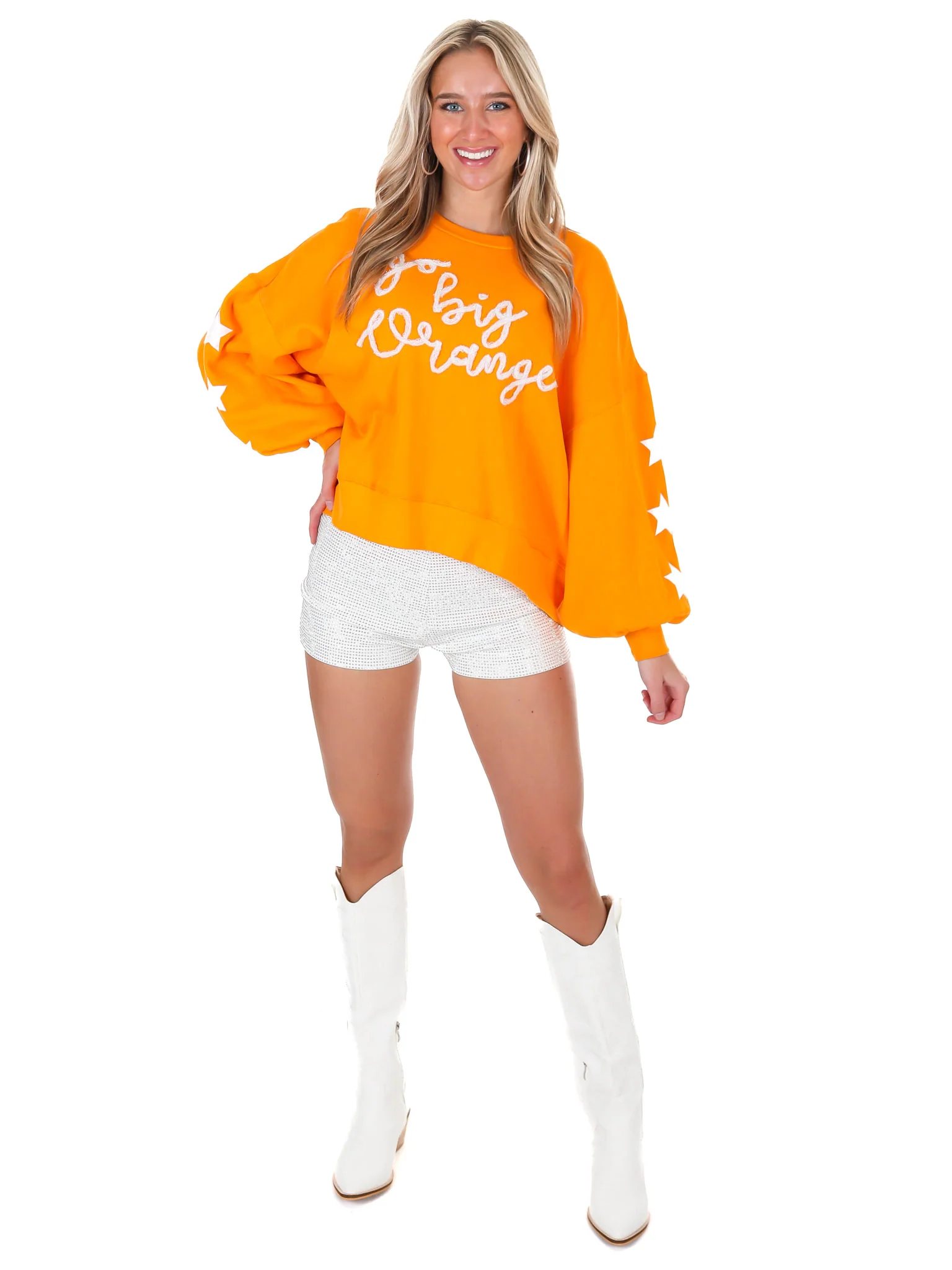 The GBO Glitter Script Balloon Pullover - Image 7