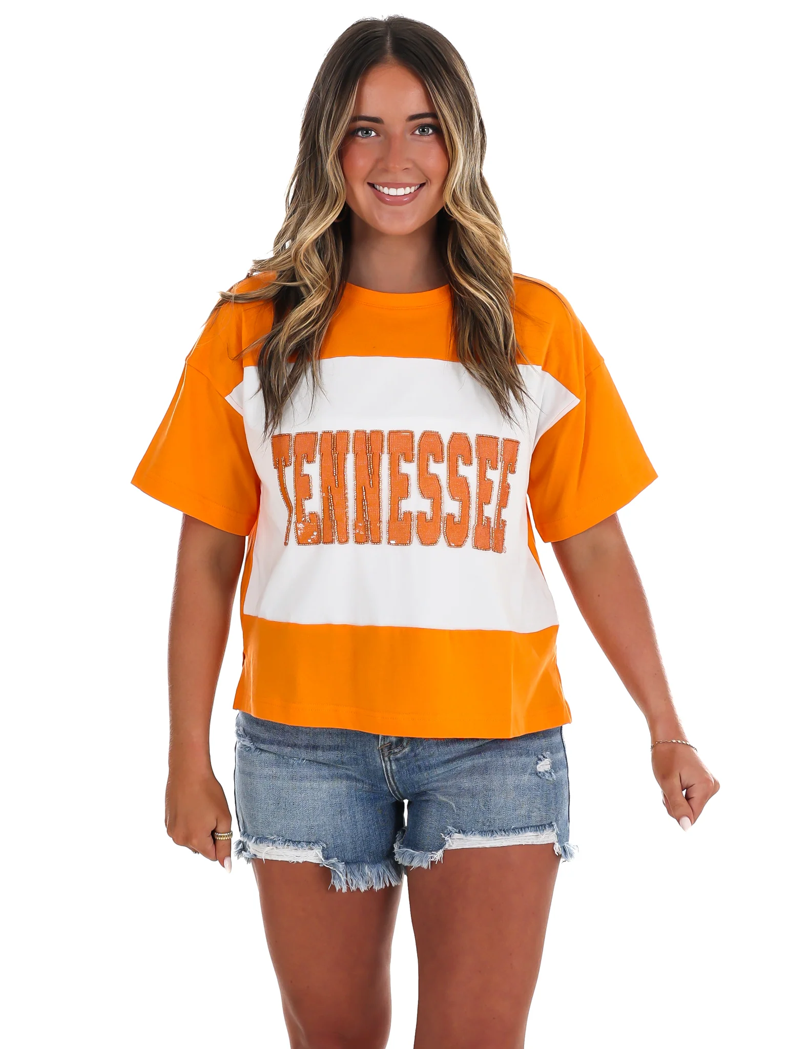 The Tennessee Colorblock Sequin Tee - Image 3