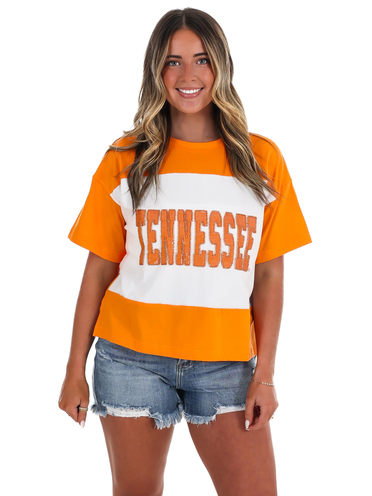 The Tennessee Colorblock Sequin Tee - Image 5