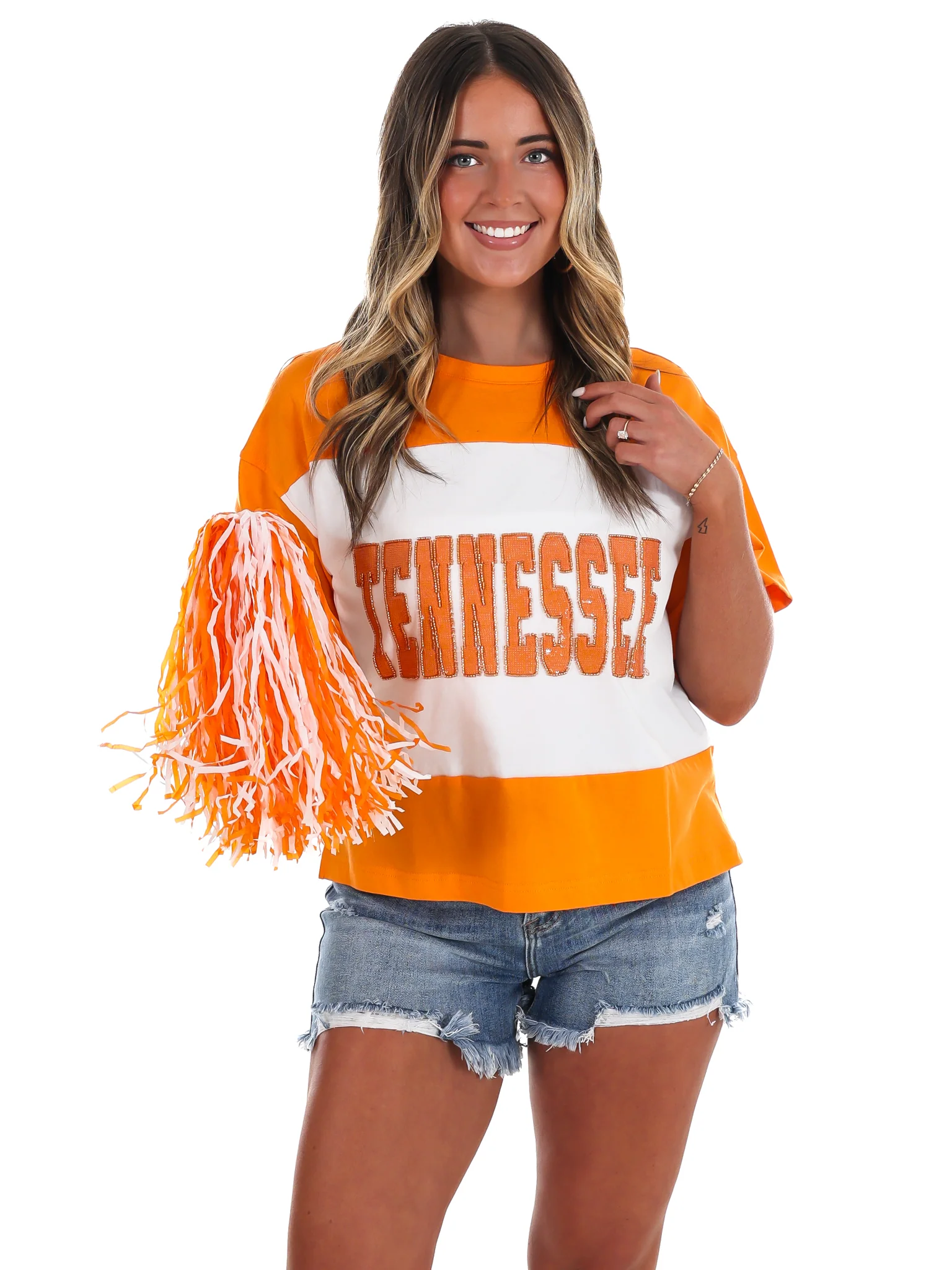 The Tennessee Colorblock Sequin Tee - Image 7