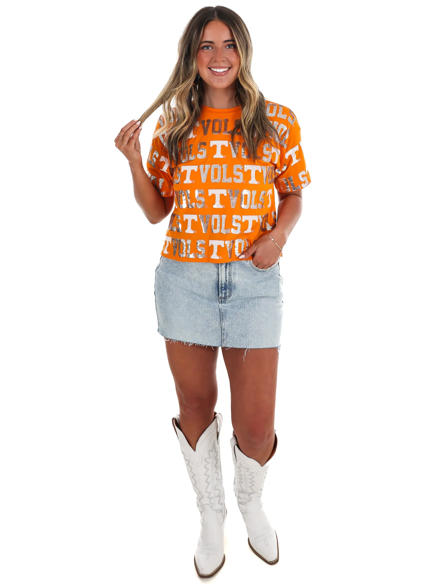 The Tennessee Sequin Repeat Tee - Image 8