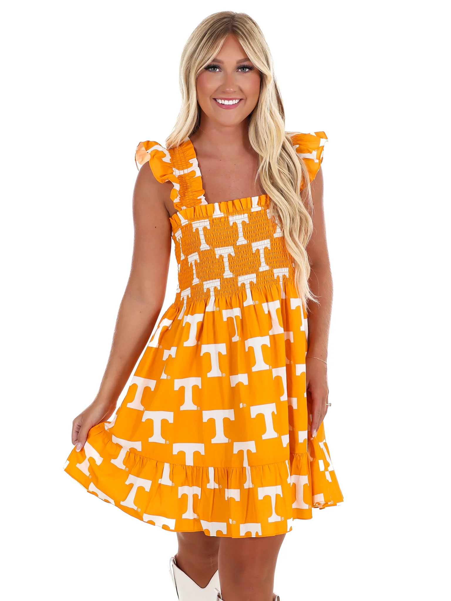 The University of Tennessee Poplin Smocked Dress - Image 3