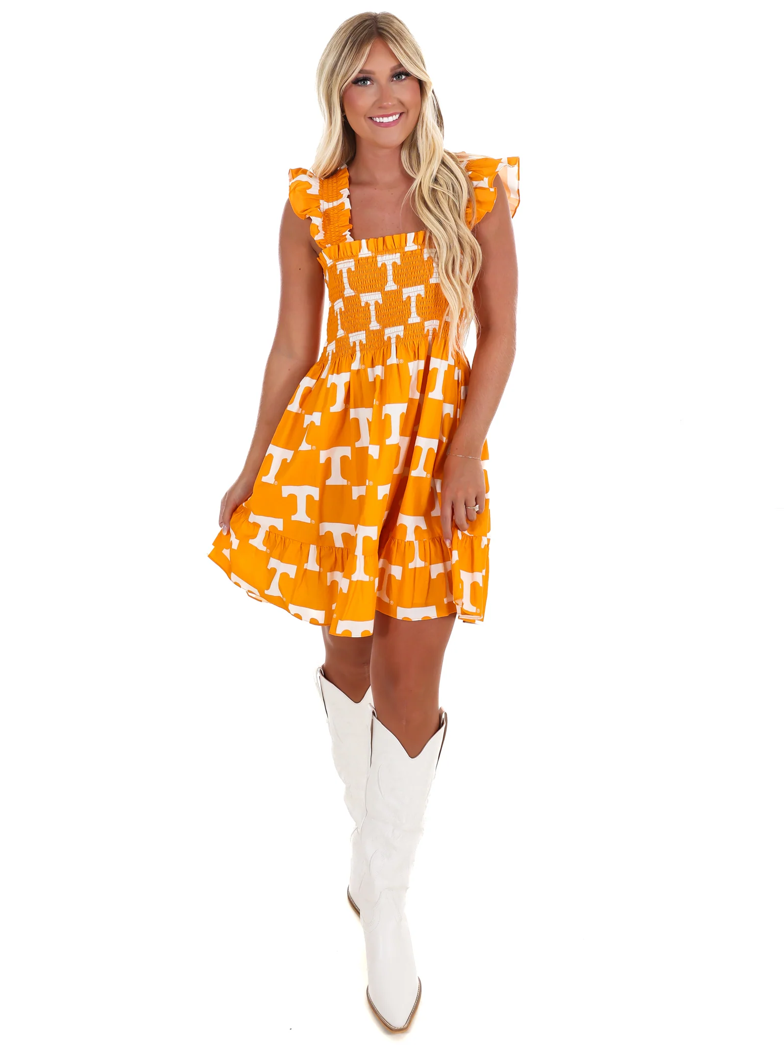 The University of Tennessee Poplin Smocked Dress - Image 4