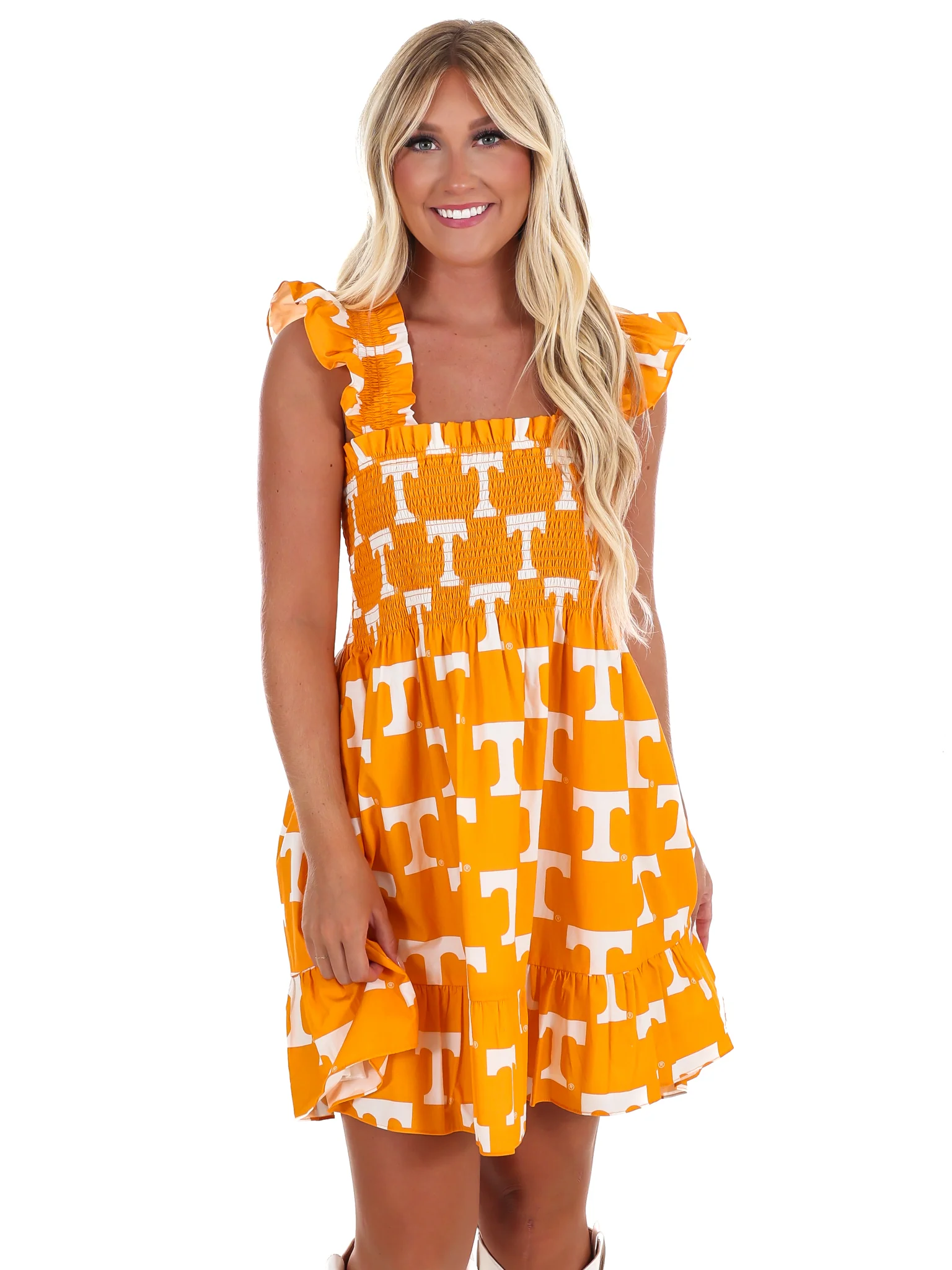 The University of Tennessee Poplin Smocked Dress - Image 5
