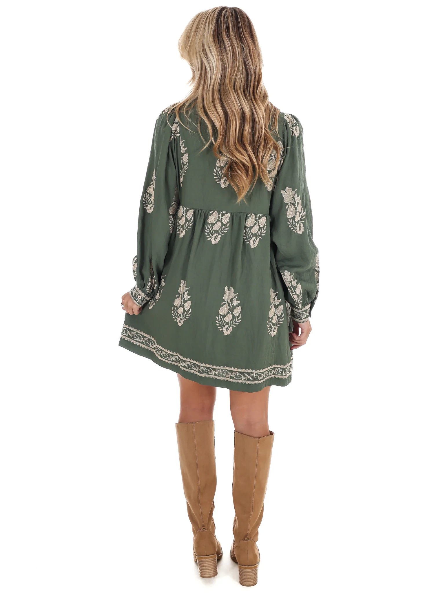The Way it Goes Embroidered Mini Dress - Image 7