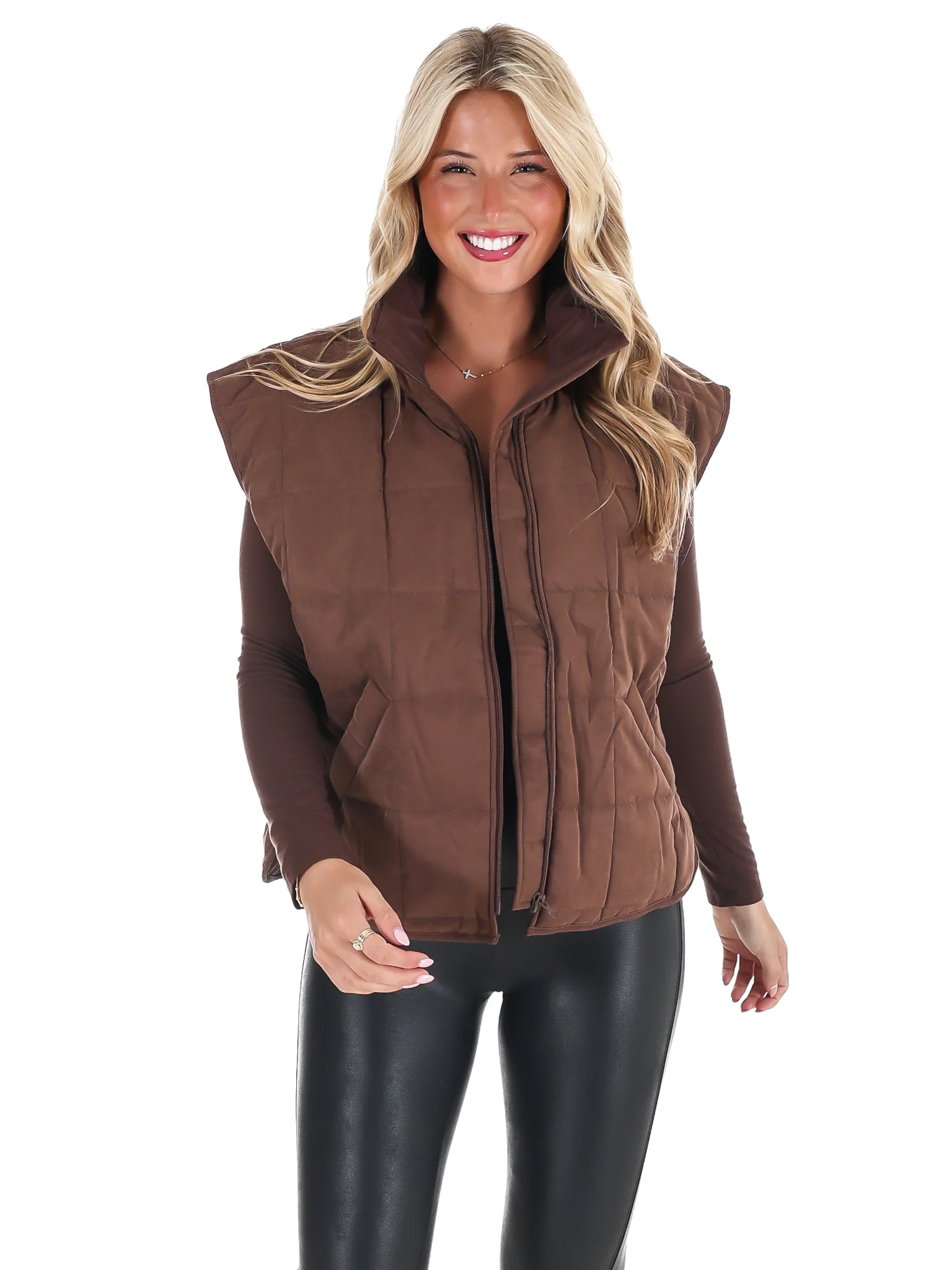 There For You Quilted Vest - Image 5