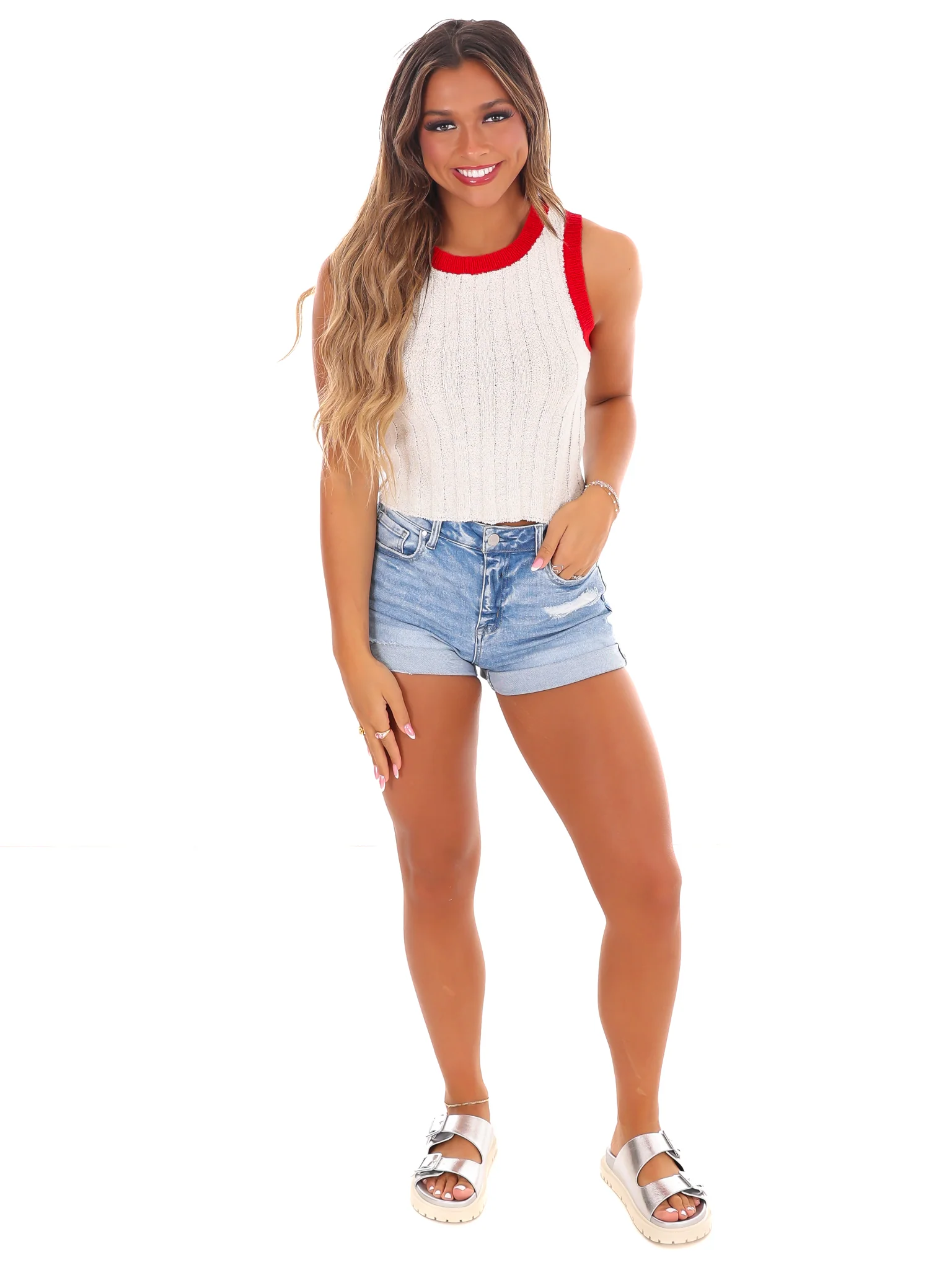This Kiss Ribbed Tank Top - Image 9