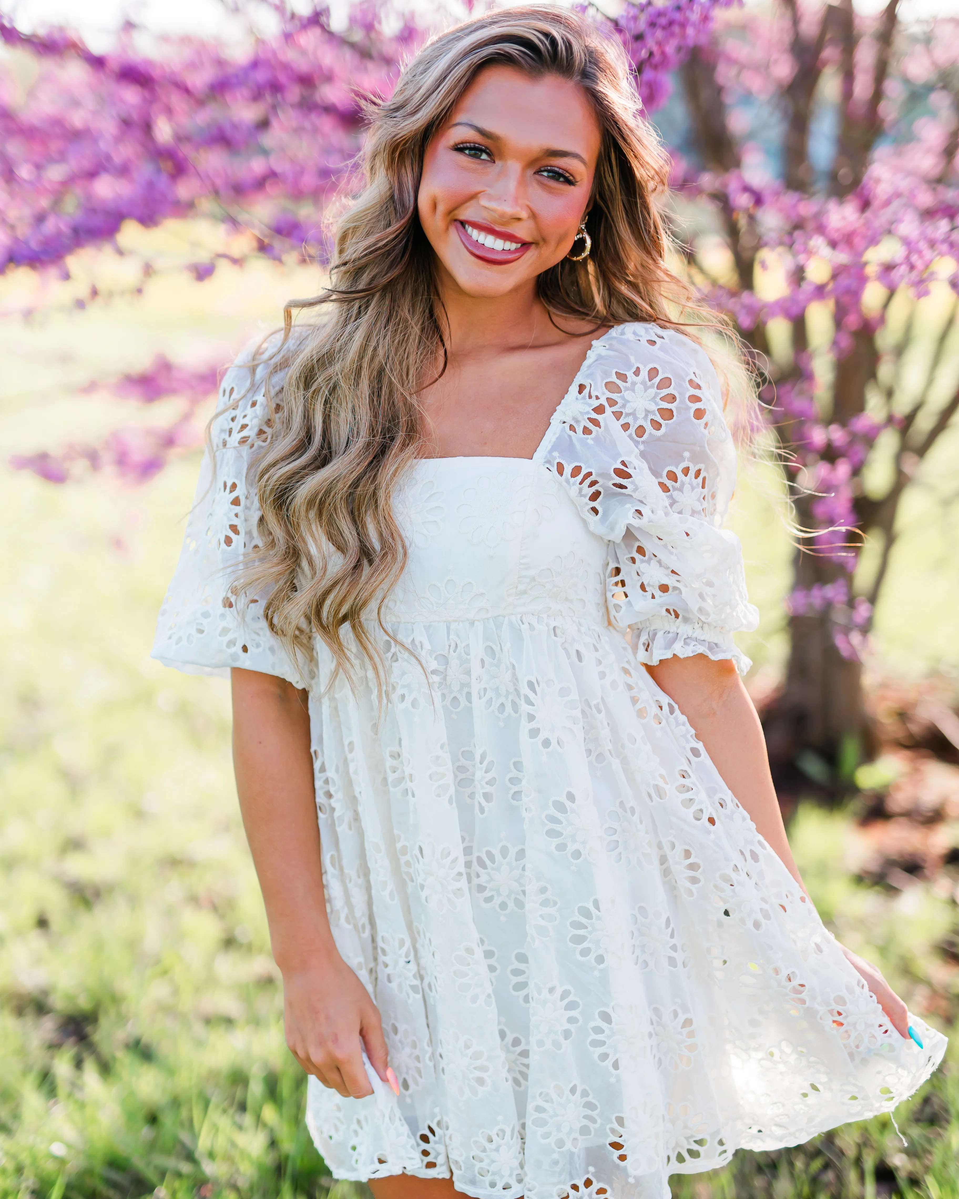 Through the Seasons Floral Babydoll Dress