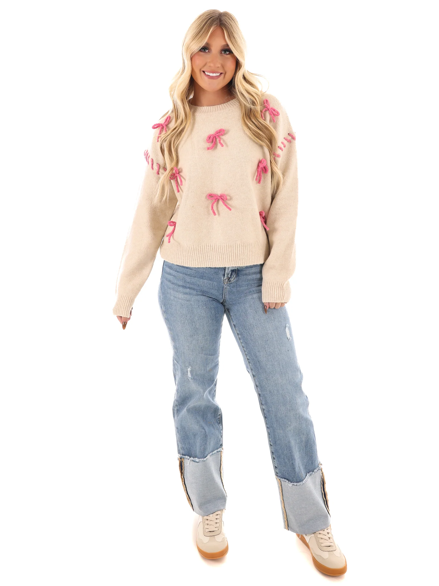 Tied in Style Bow Sweater - Image 2