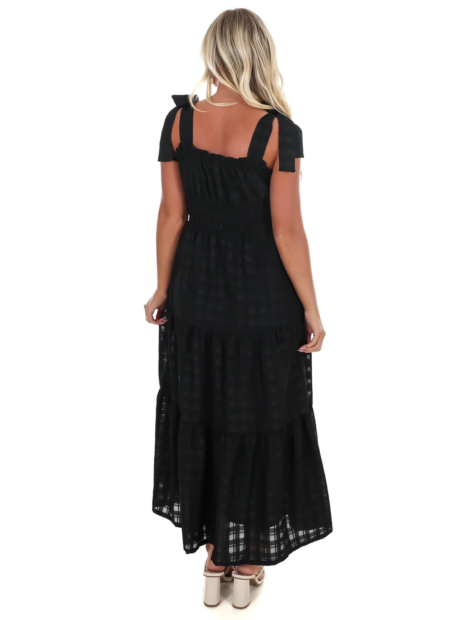 Tied & Tiered Midi Dress - Image 6