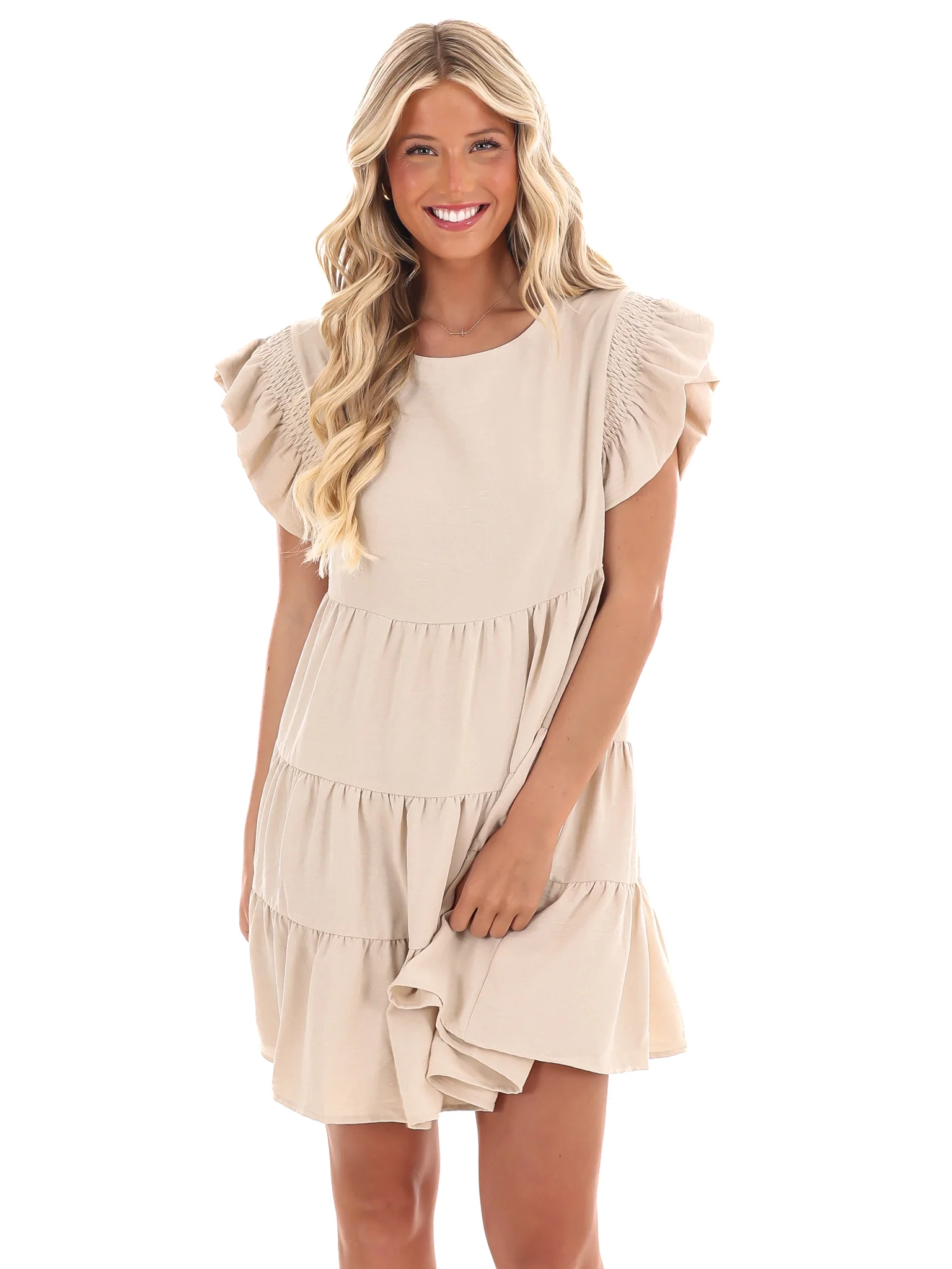 Time for Brunch Ruffle Mini Dress - Image 3