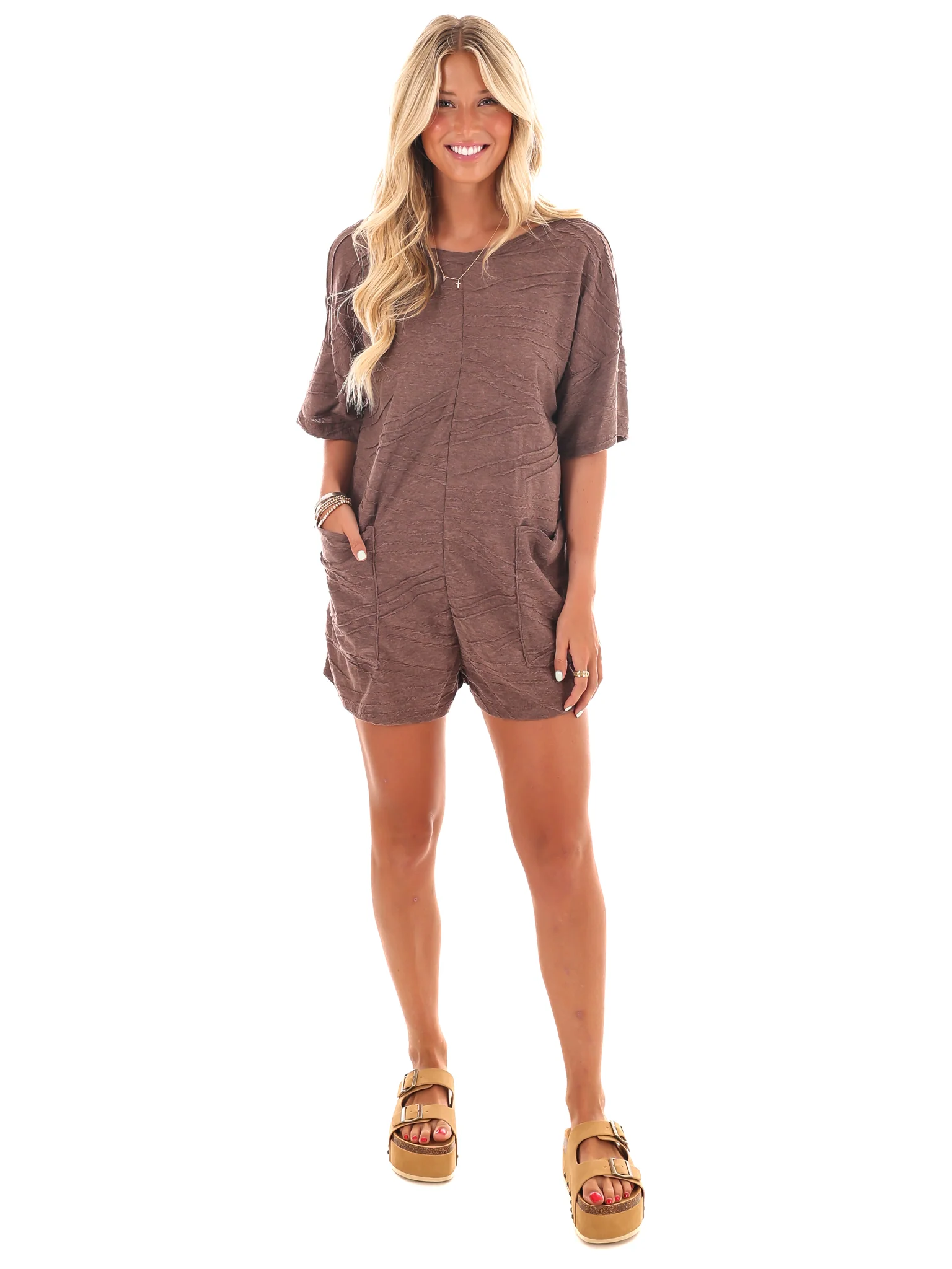 Time for Change Oversized Textured Romper - Image 13