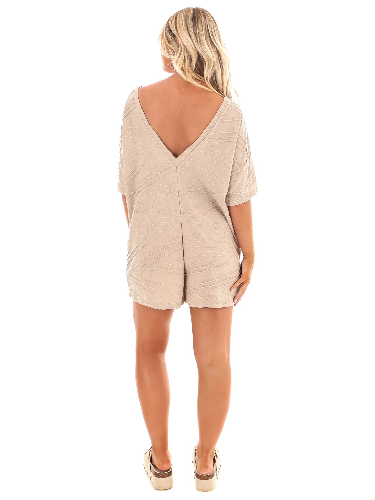 Time for Change Oversized Textured Romper - Image 7