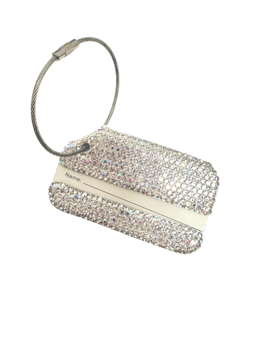 Tiny Rhinestone Luggage Tag - Image 2
