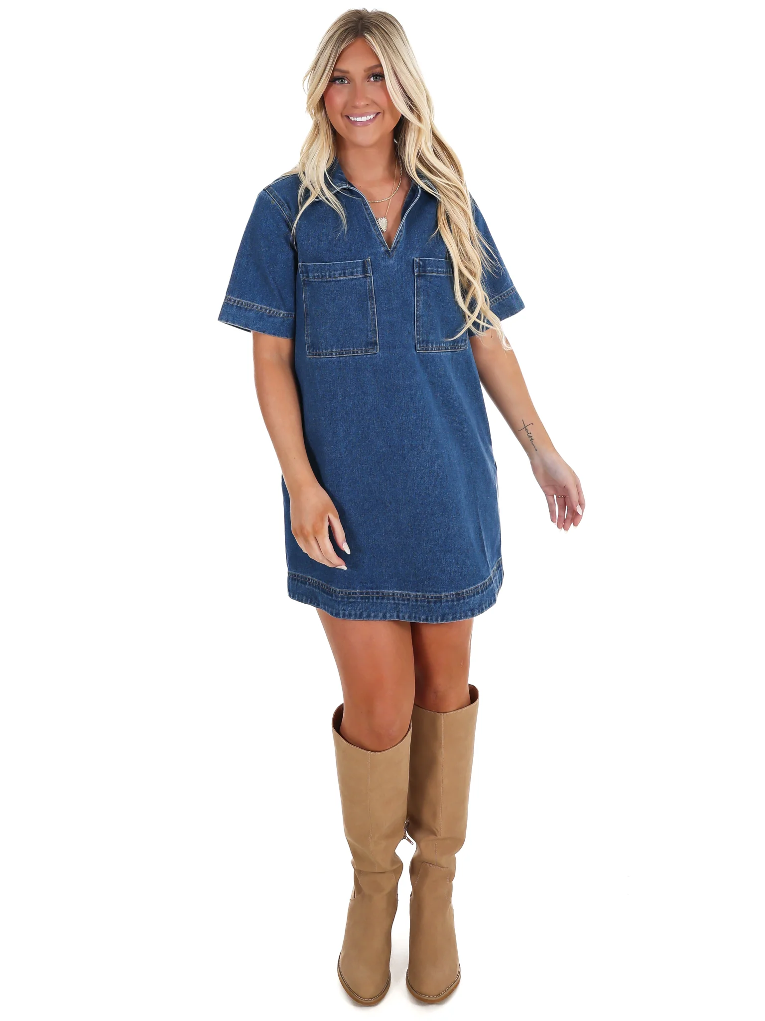 To Say the Least V-Neck Mini Dress - Image 4