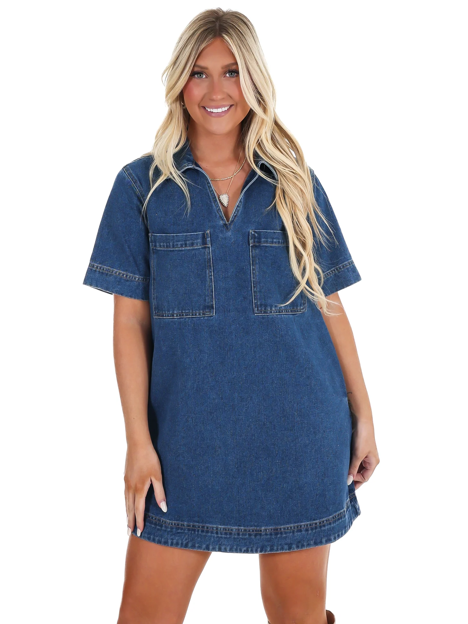 To Say the Least V-Neck Mini Dress - Image 5
