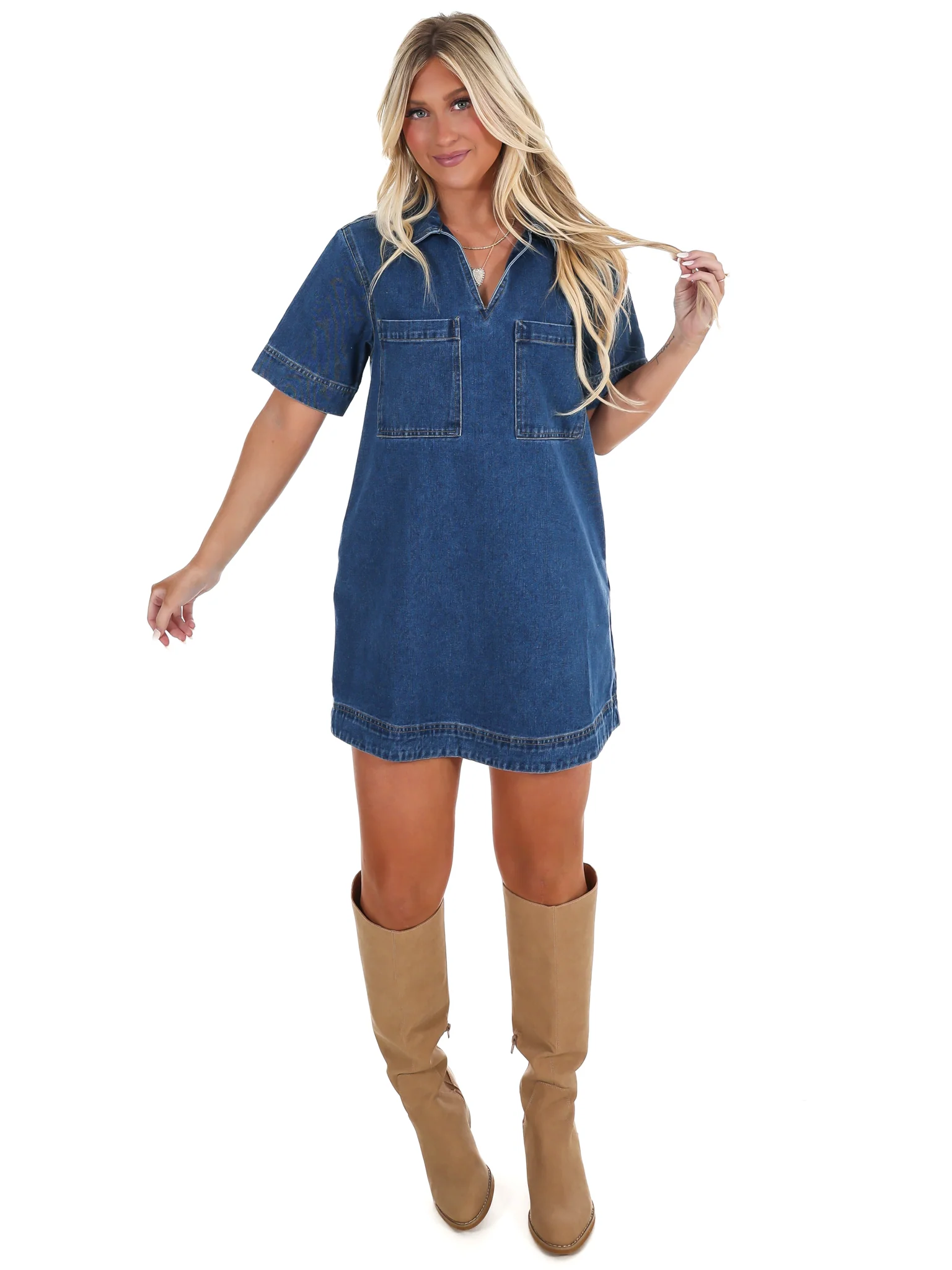 To Say the Least V-Neck Mini Dress - Image 8