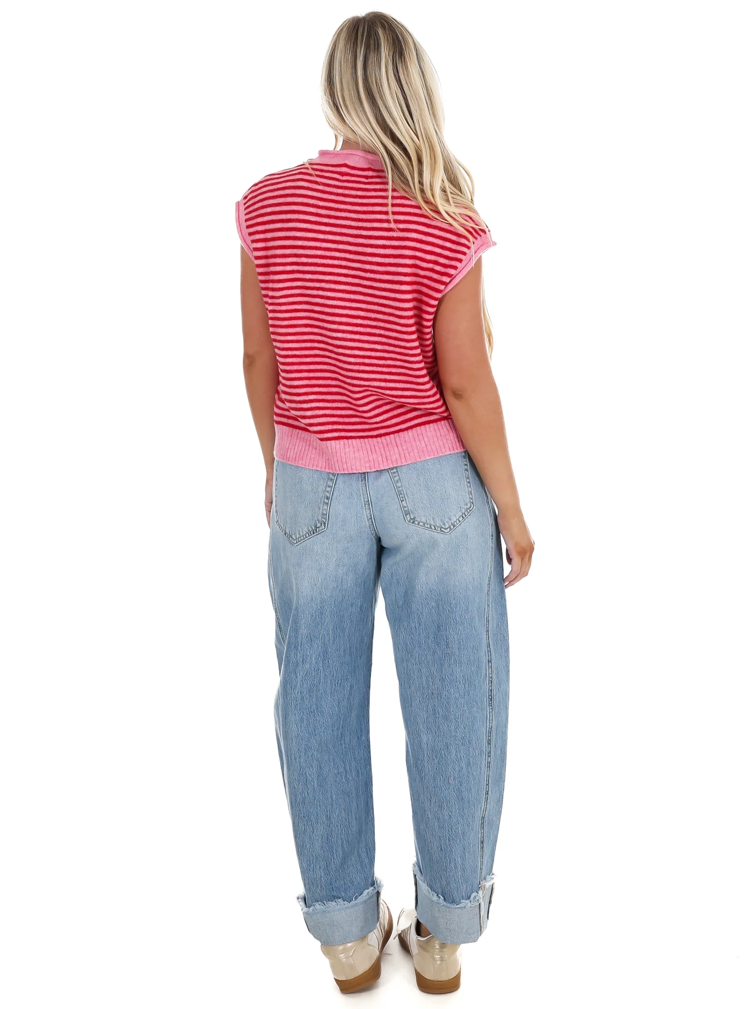 Too Cute Stripe Sweater Vest - Image 8