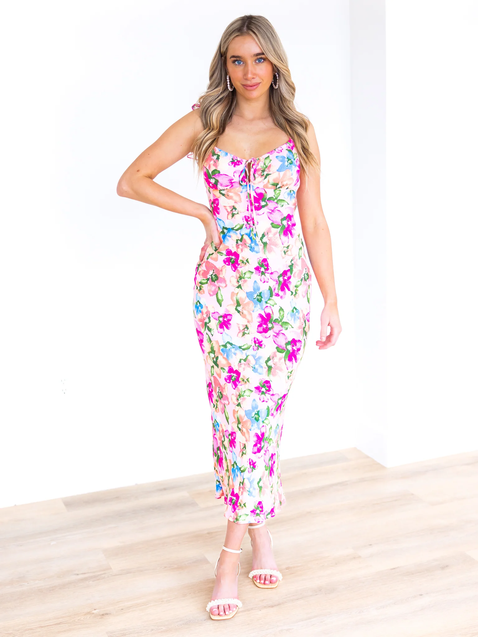 Touch the Sky Floral Maxi Dress - Image 4