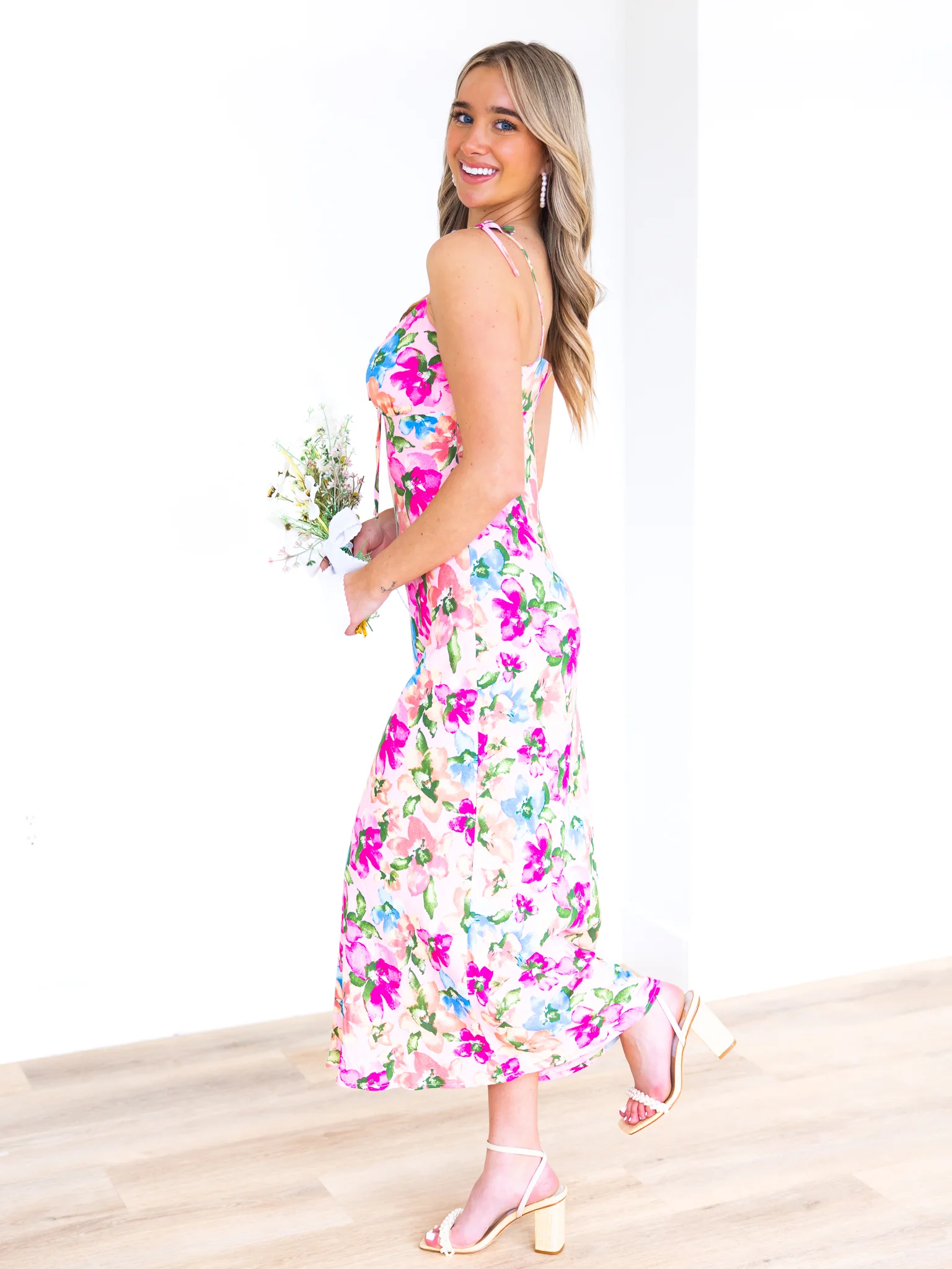Touch the Sky Floral Maxi Dress - Image 8
