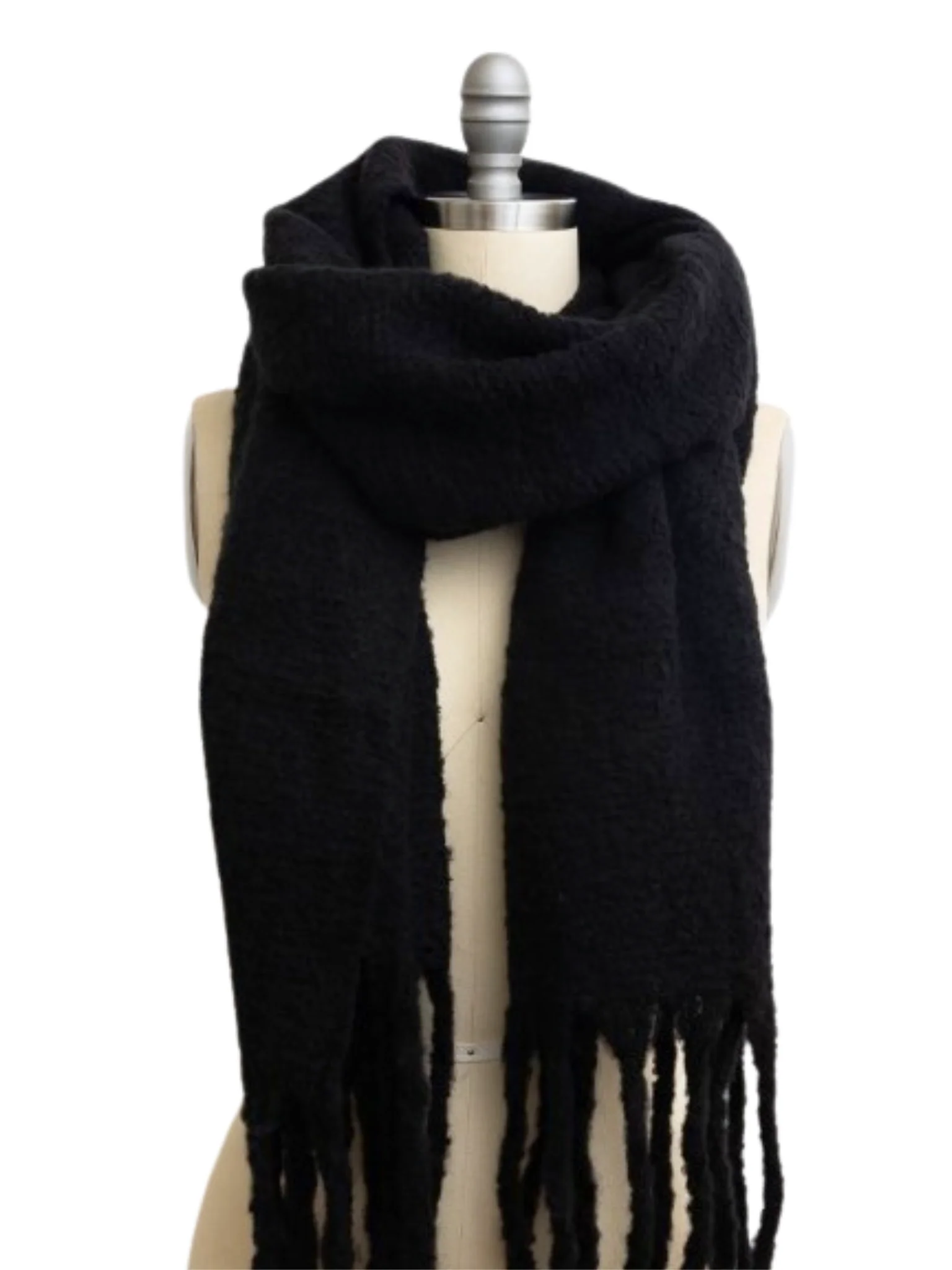 Ultra Soft Knit Scarf with Tassels