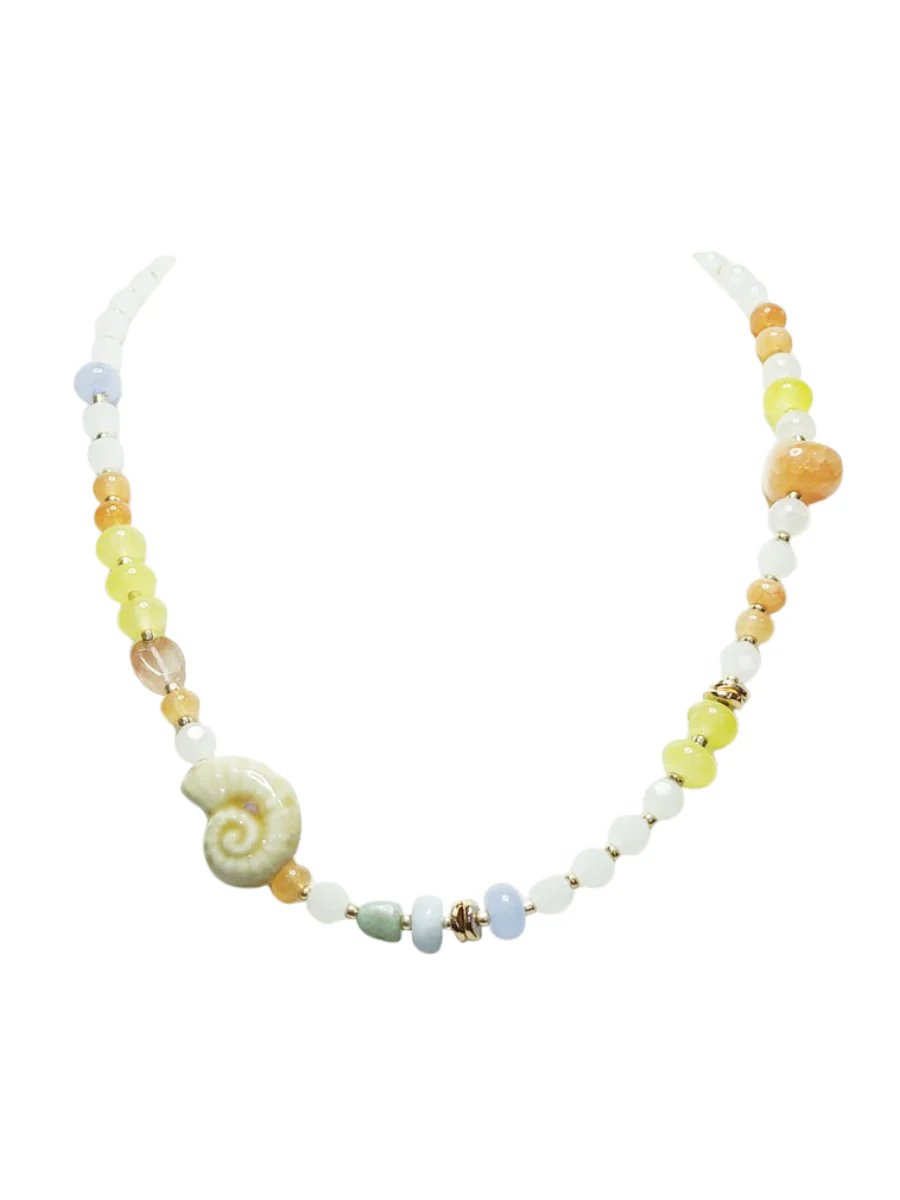 Under the Sea Beaded Seashell Necklace