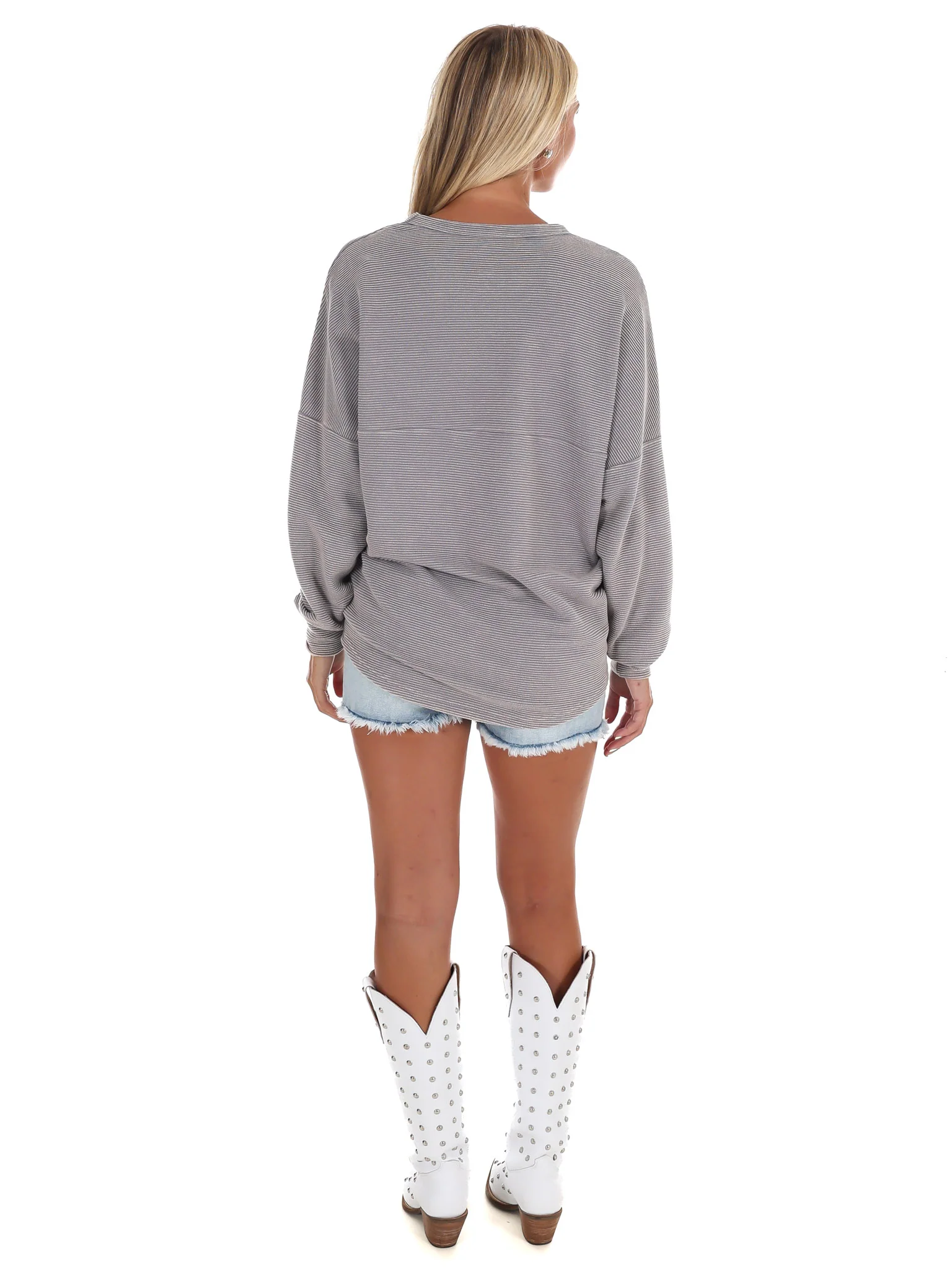 University of Tennessee Grey Corded Pullover - Image 8