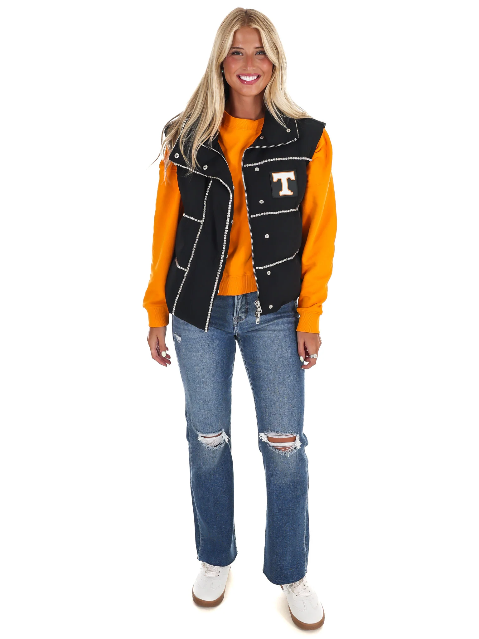 University of Tennessee Rhinestone Puffer Vest - Image 6