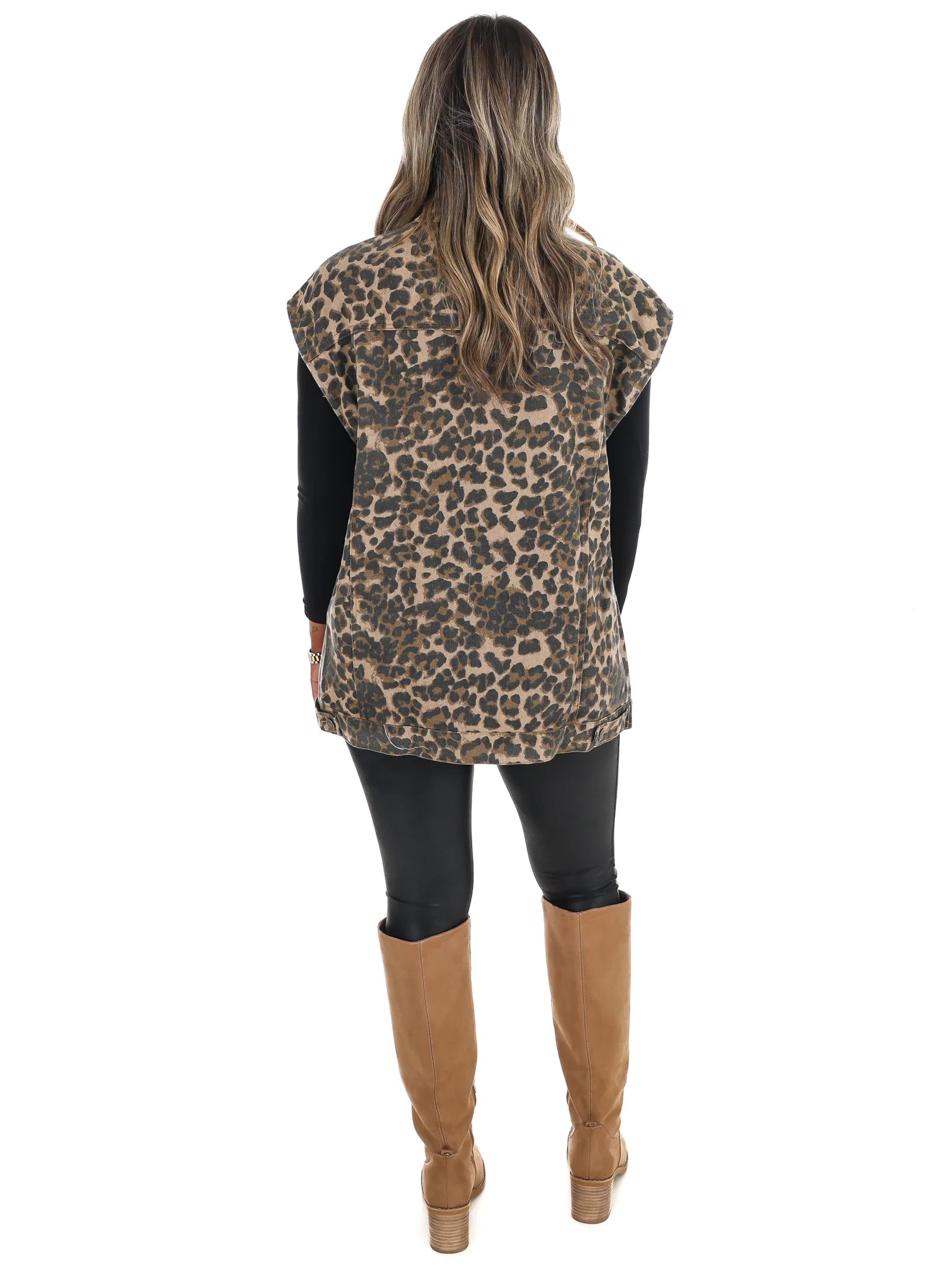 Untamed Leopard Denim Vest - Image 9