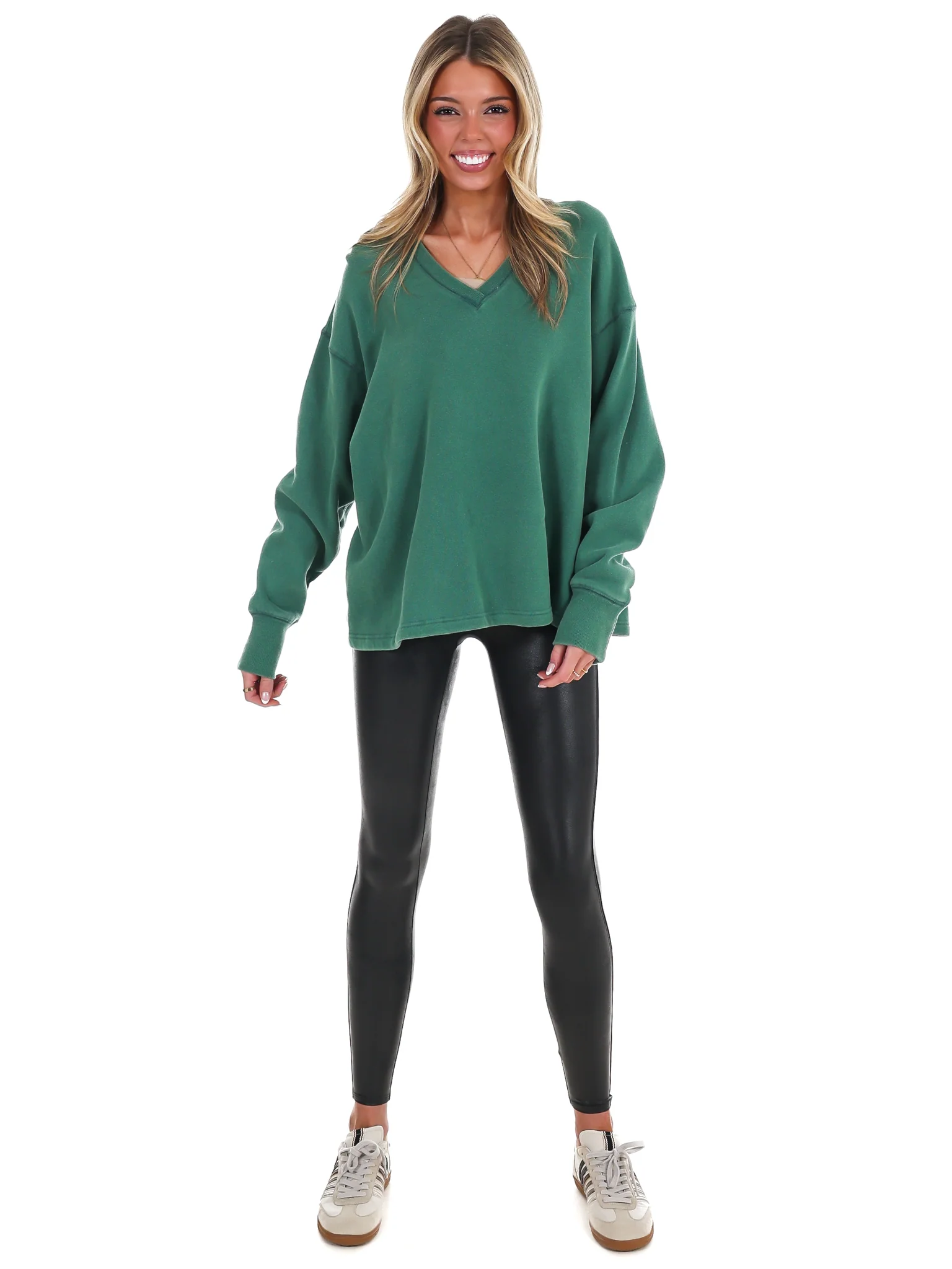 Urban Fade Oversized V-Neck Sweatshirt - Image 12