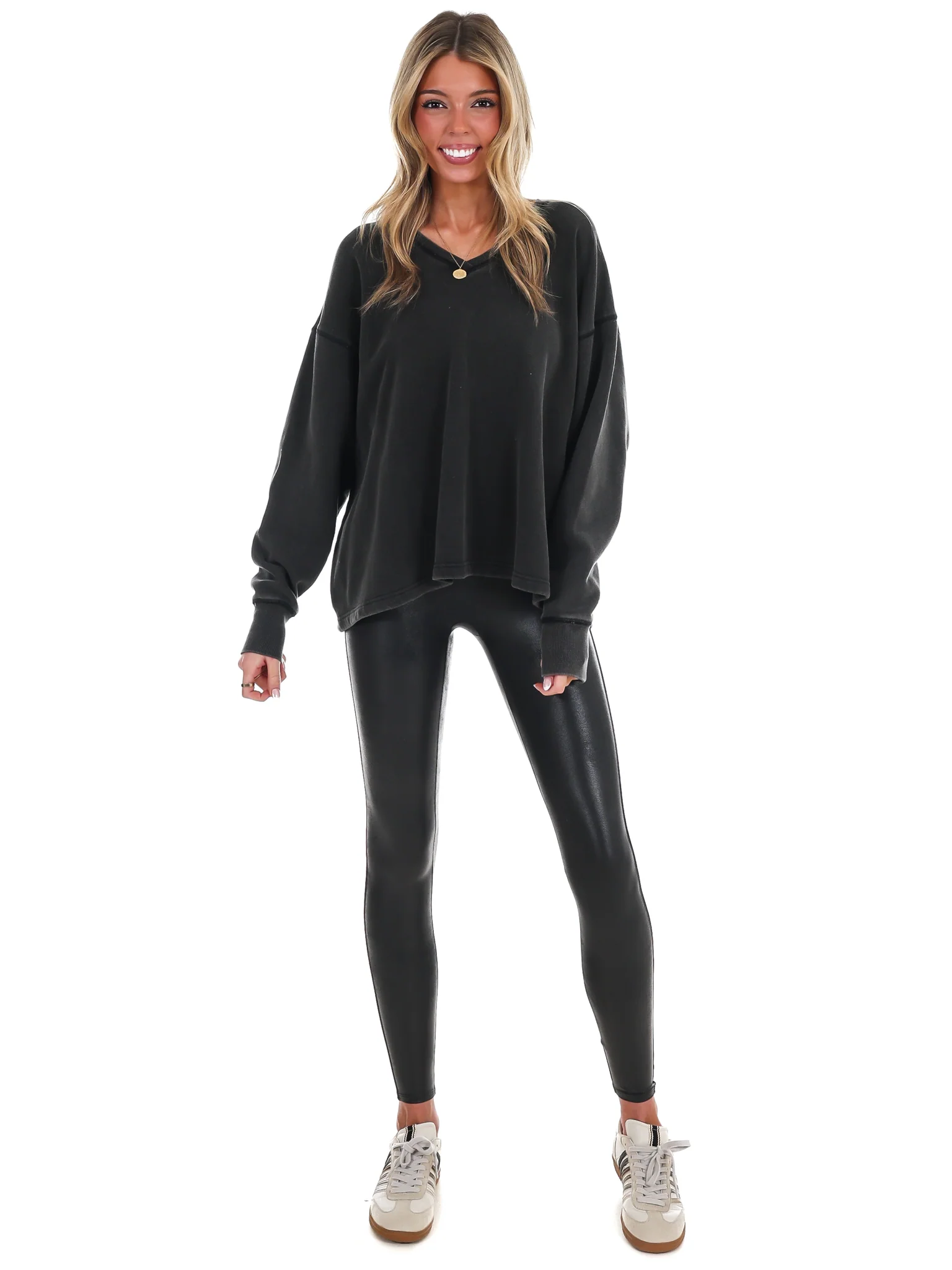 Urban Fade Oversized V-Neck Sweatshirt - Image 2