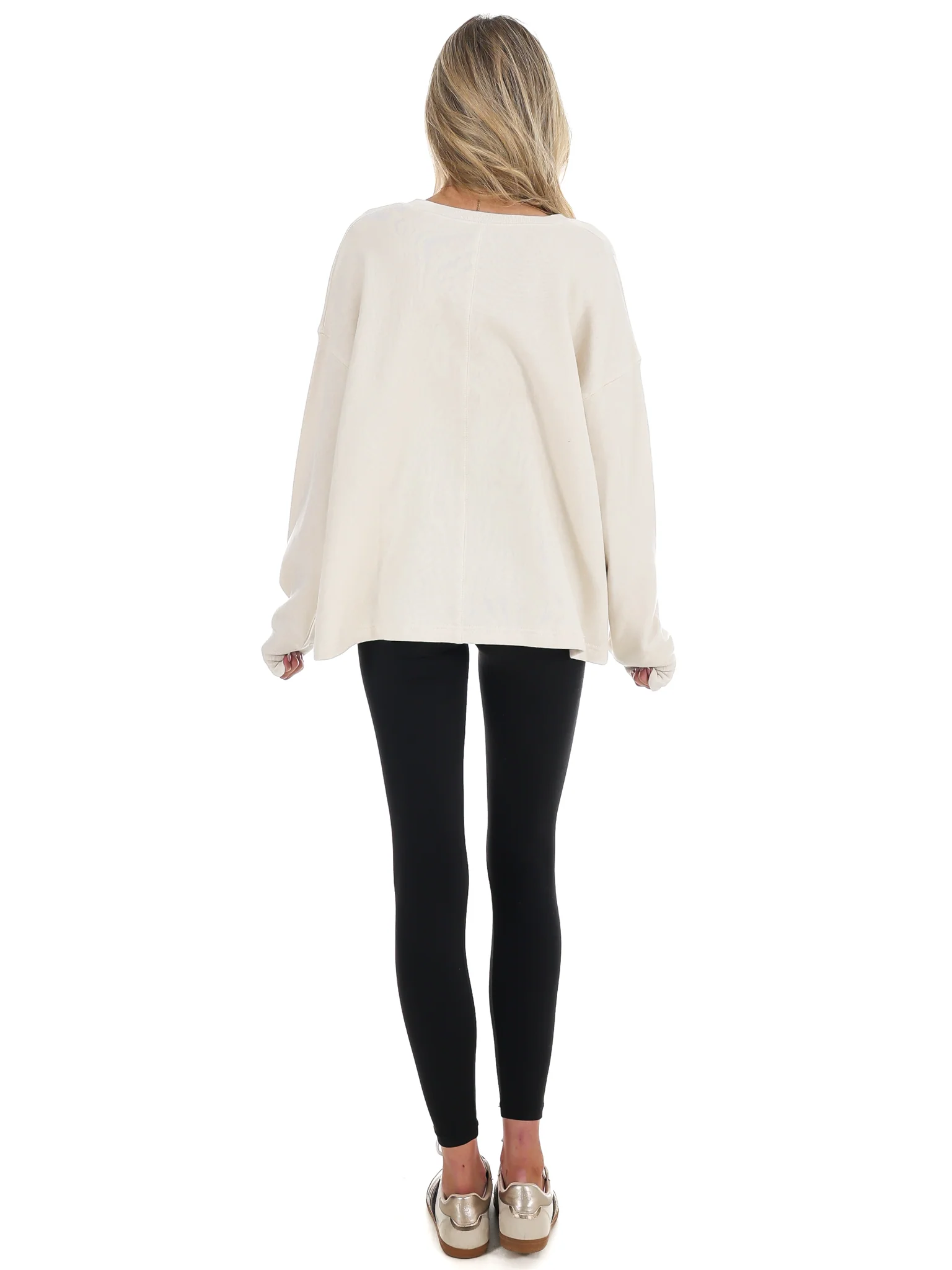 Urban Fade Oversized V-Neck Sweatshirt - Image 32