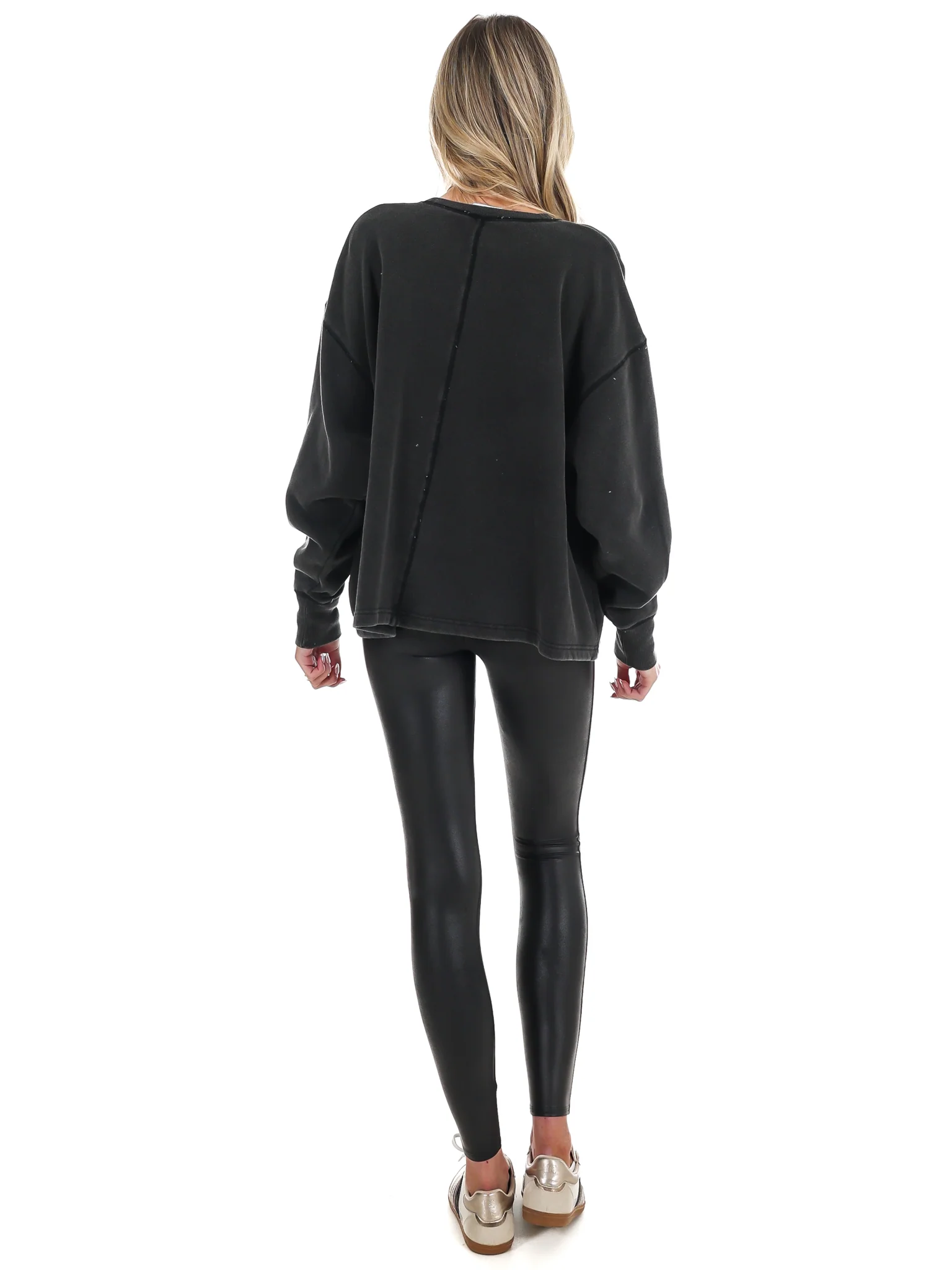 Urban Fade Oversized V-Neck Sweatshirt - Image 8