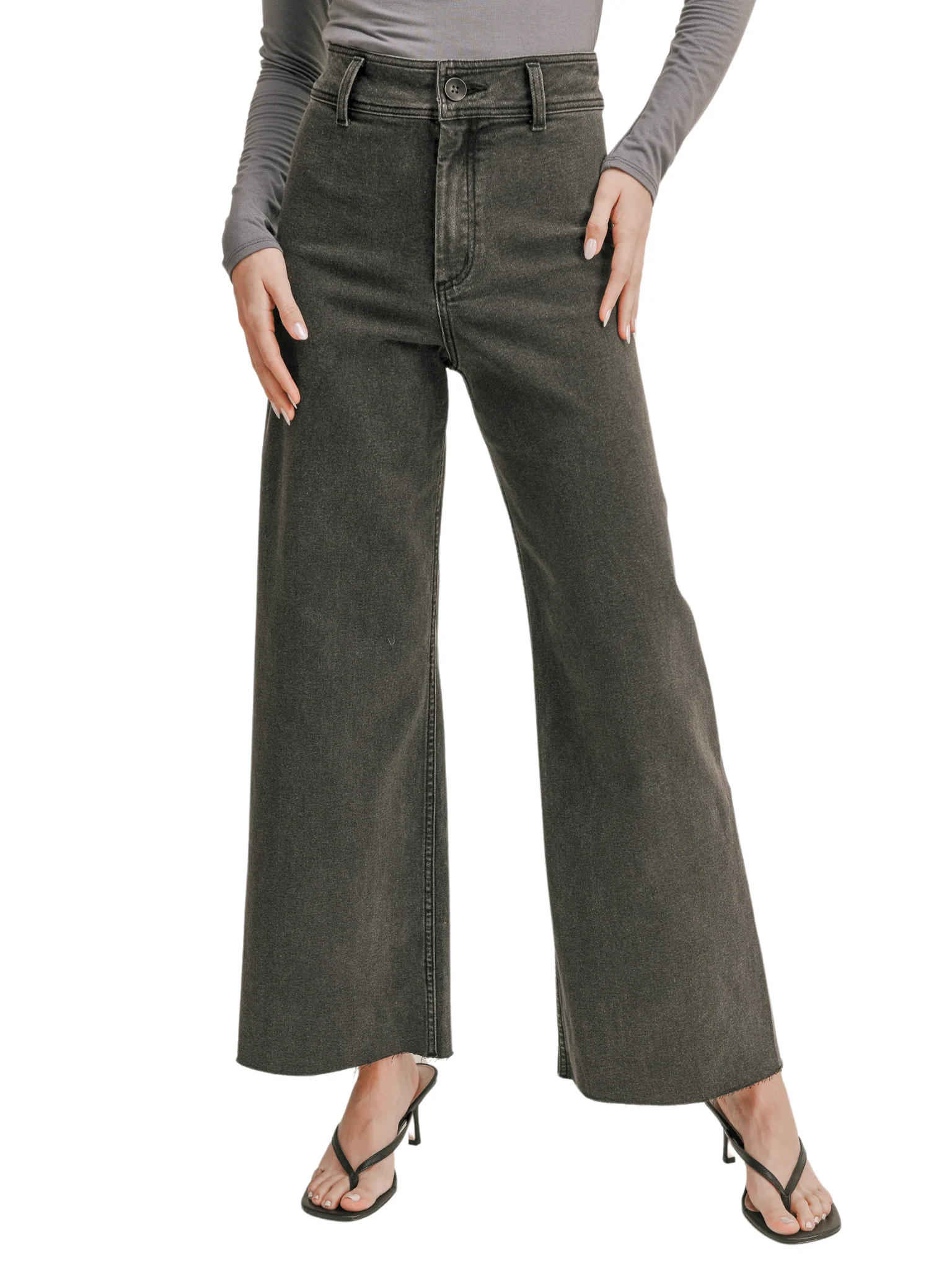 Urban Stroll Straight Wide Leg Jeans - Image 8
